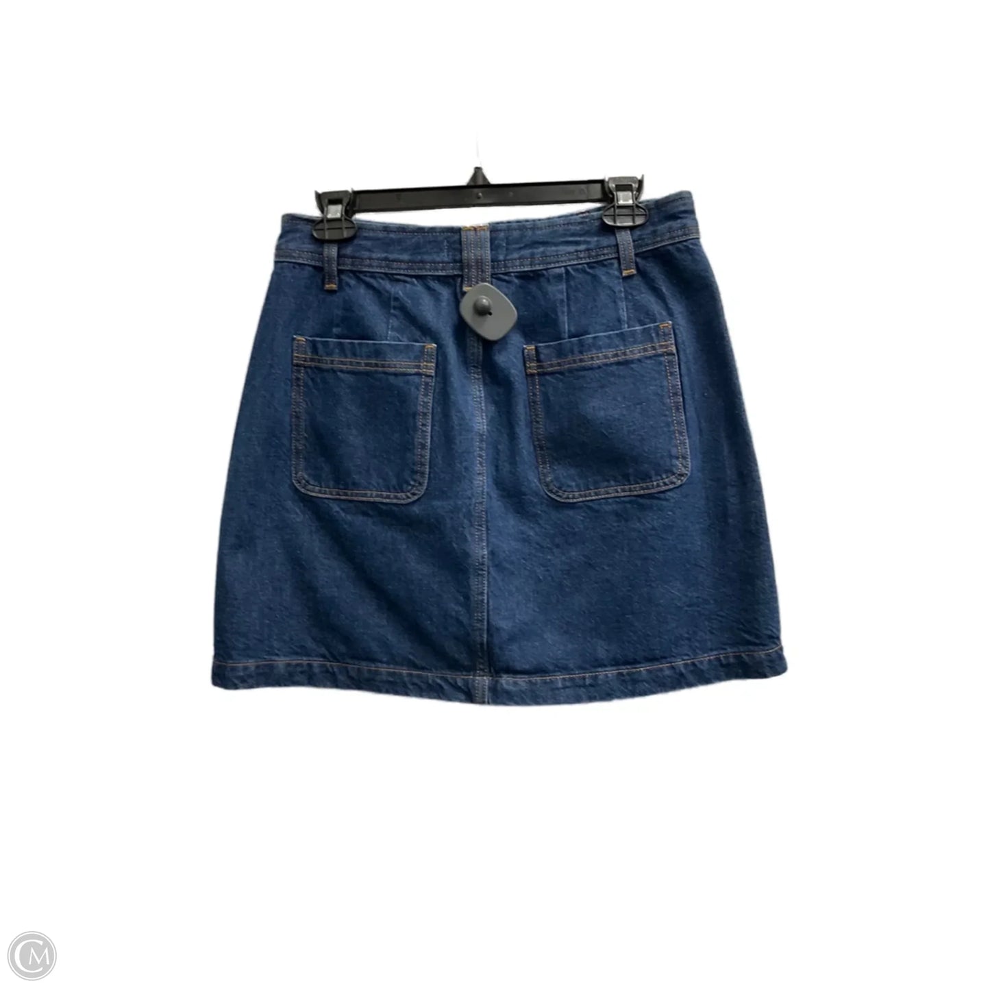 Skirt Mini & Short By Loft In Blue Denim, Size: 4