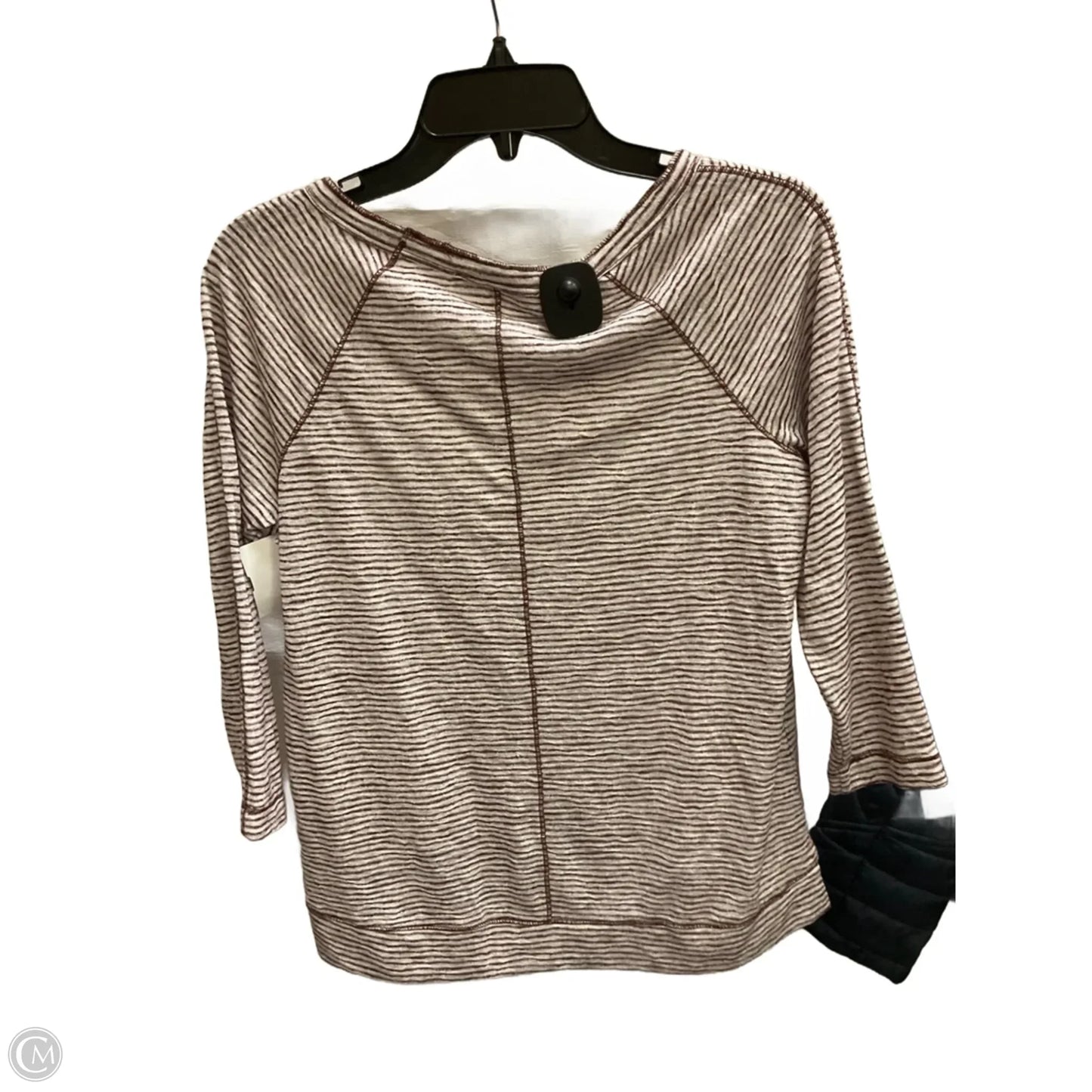 Athletic Top Long Sleeve Collar By Talbots In Striped Pattern, Size: Xs