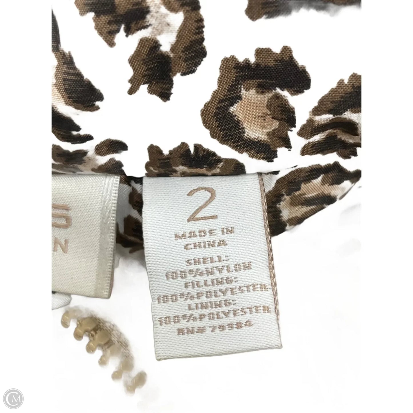 Vest Puffer & Quilted By Chicos In Gold, Size: L