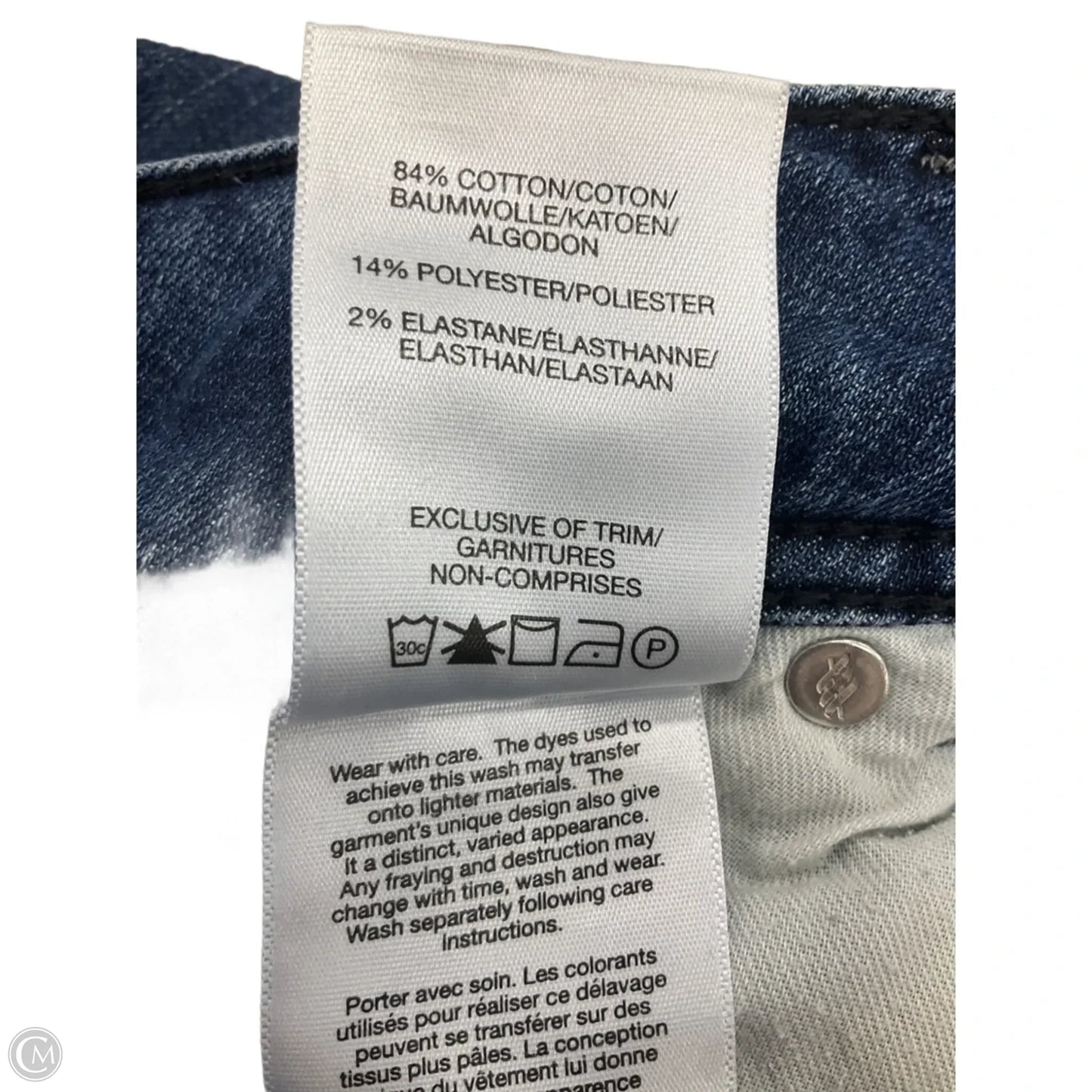 Jeans Flared By Silver In Blue Denim, Size: 12