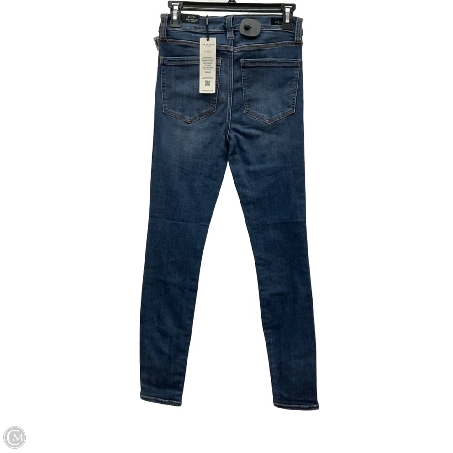 Jeans Skinny By Liverpool In Blue Denim, Size: 2