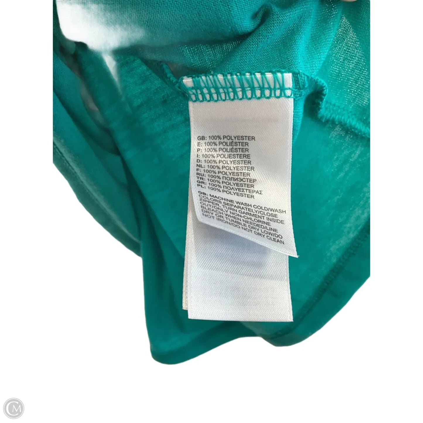 Athletic Top Long Sleeve Crewneck By The North Face In Teal, Size: M