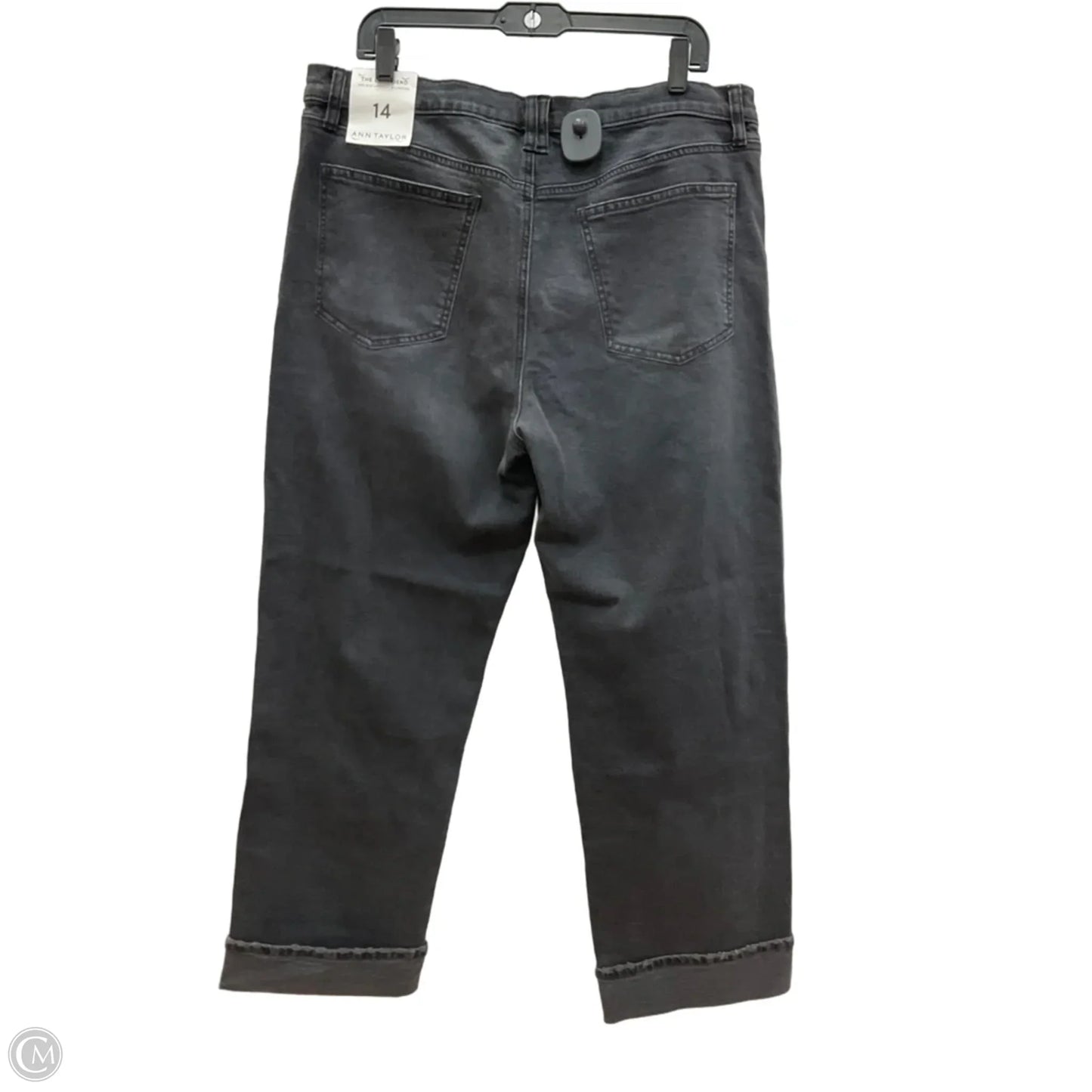 Jeans Boyfriend By Ann Taylor In Grey Denim, Size: 14