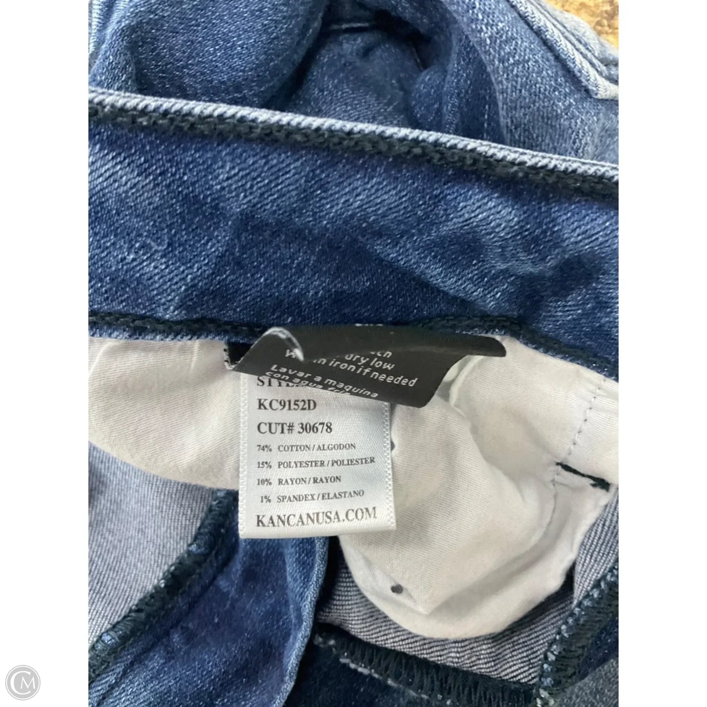 Jeans Boot Cut By Kancan In Blue Denim, Size: 2