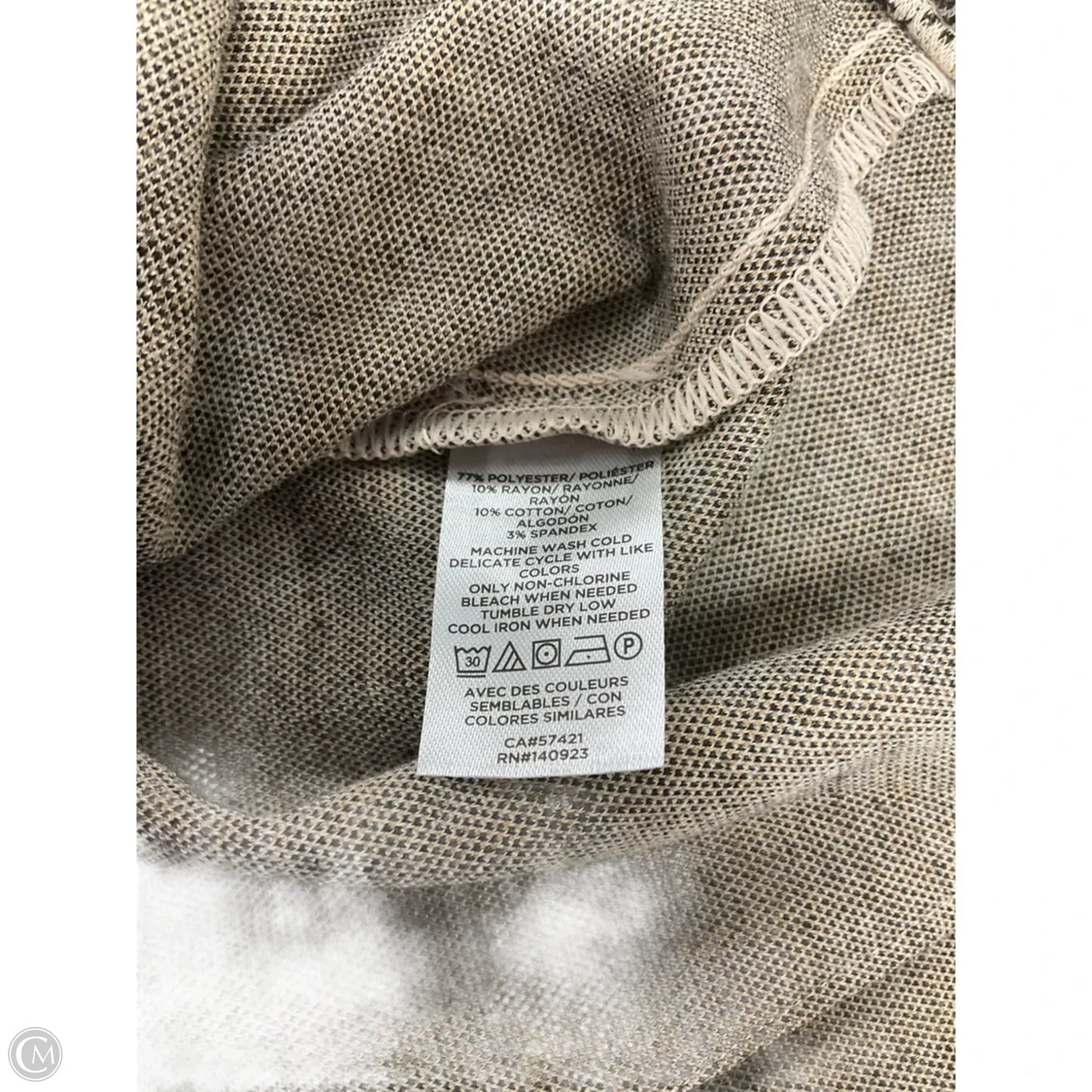 Skirt Midi By Loft In Black & Yellow, Size: 8