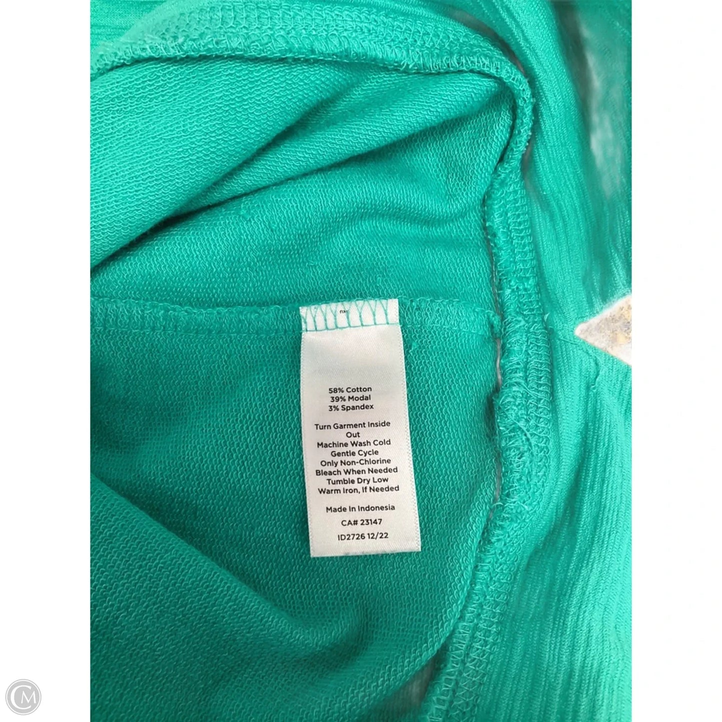 Top Long Sleeve Basic By Talbots In Teal, Size: S
