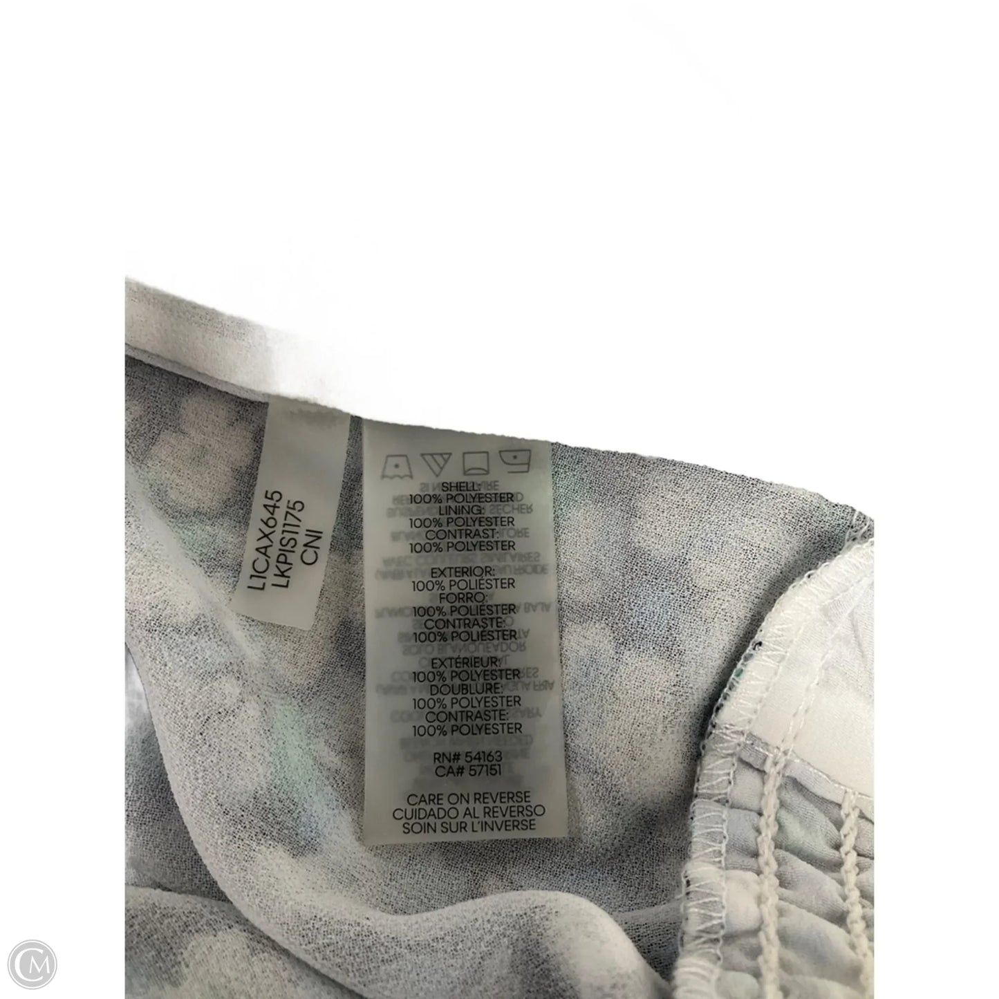 Top Long Sleeve Designer By Karl Lagerfeld In Floral Print, Size: L