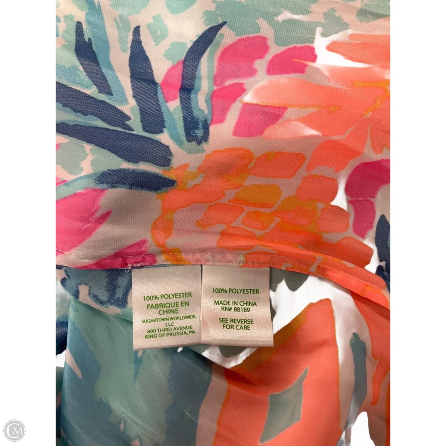 Skirt Designer By Lilly Pulitzer In Blue & Orange, Size: Xl