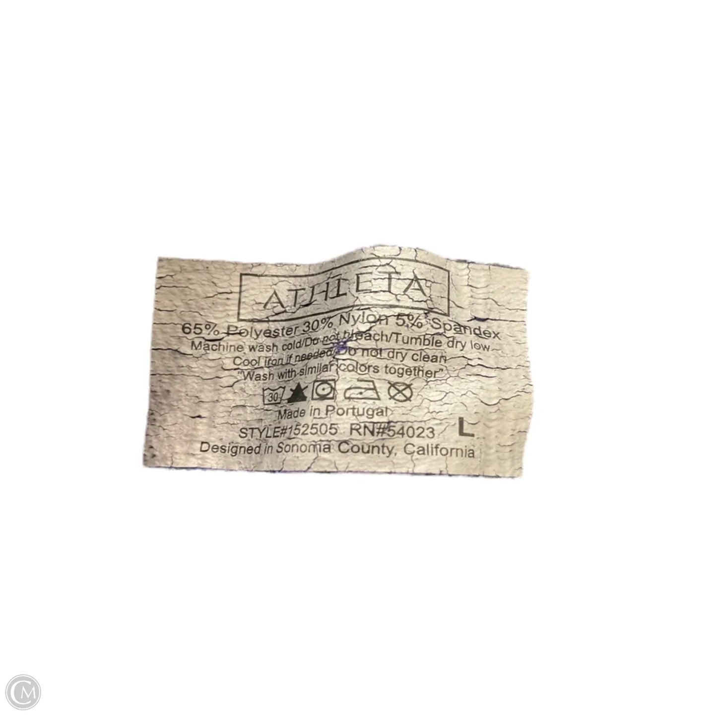 Athletic Top Short Sleeve By Athleta In Purple, Size: L