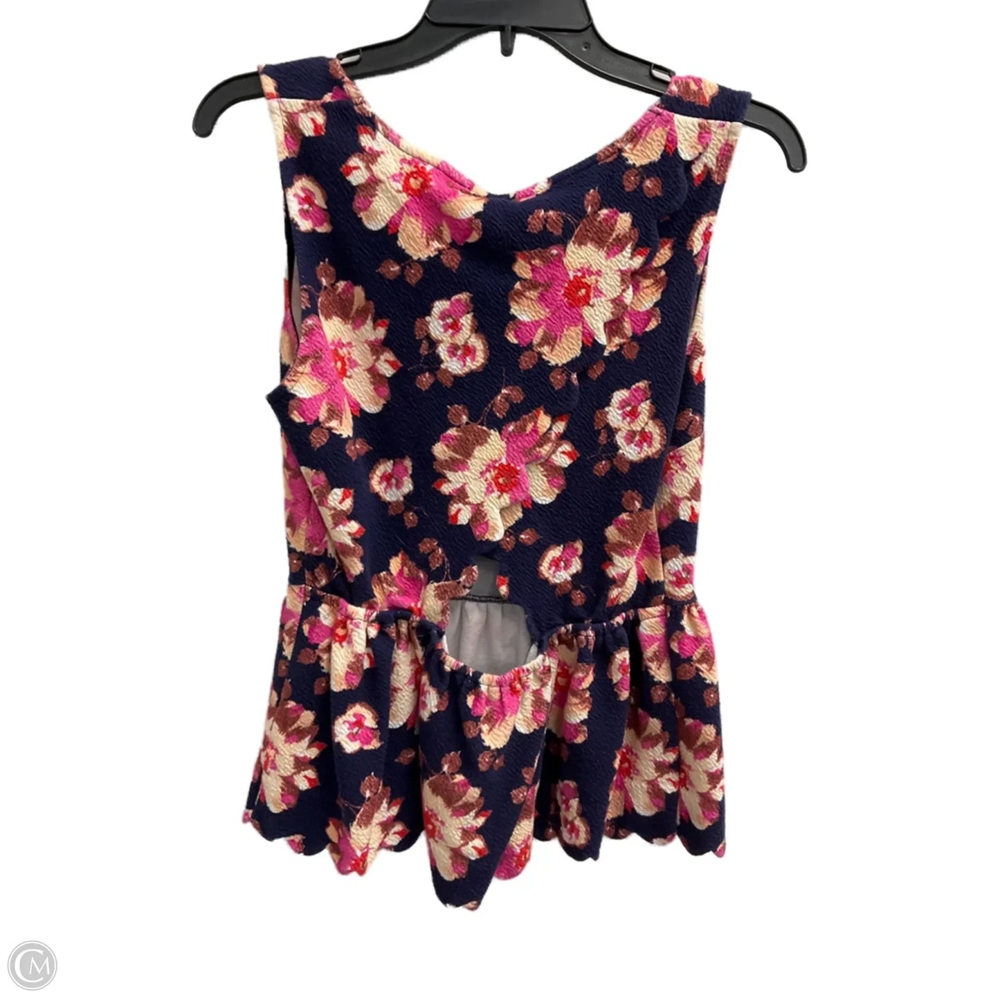 Top Sleeveless By Anthropologie In Floral Print, Size: M