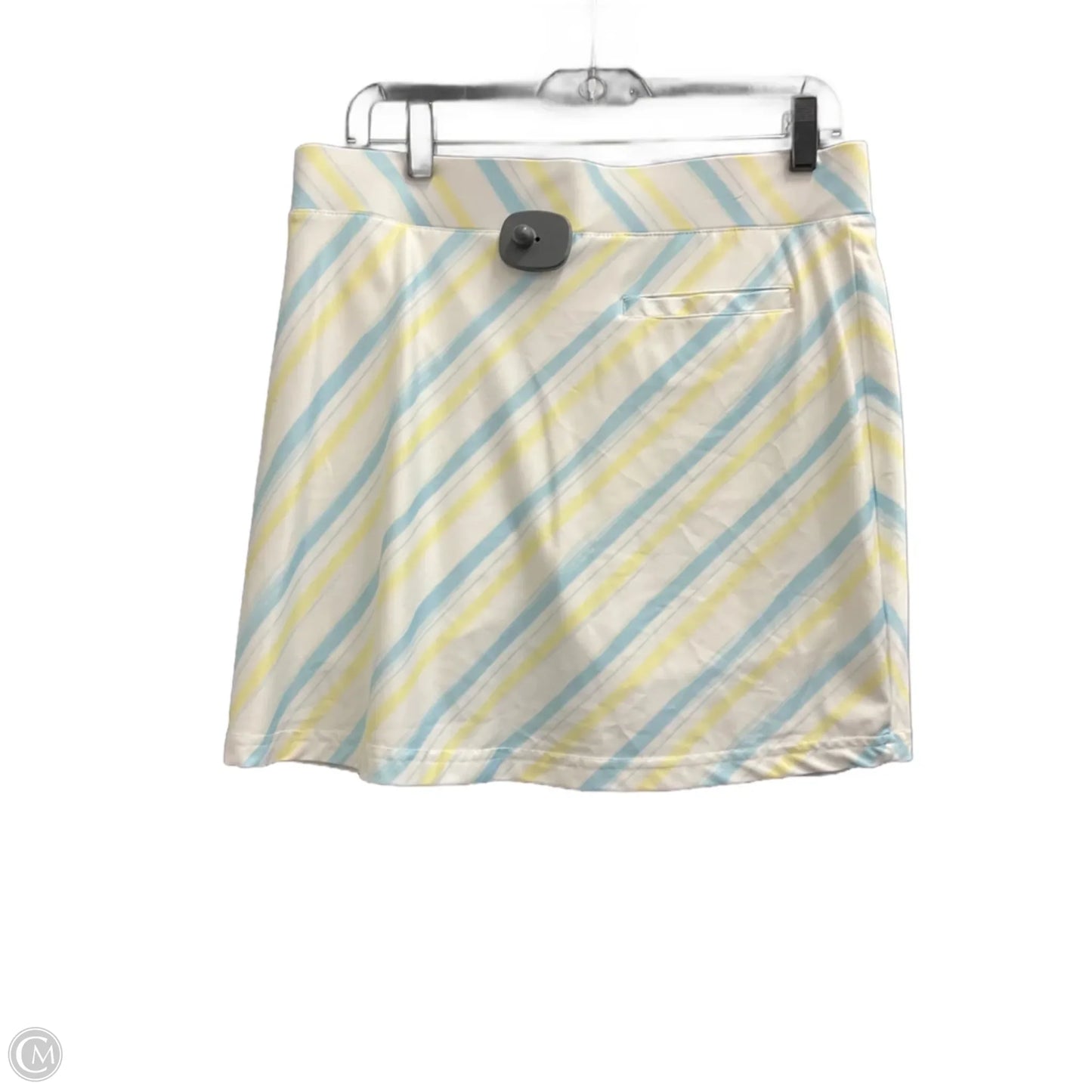 Skirt Mini & Short By Cmc In Blue & Yellow, Size: L