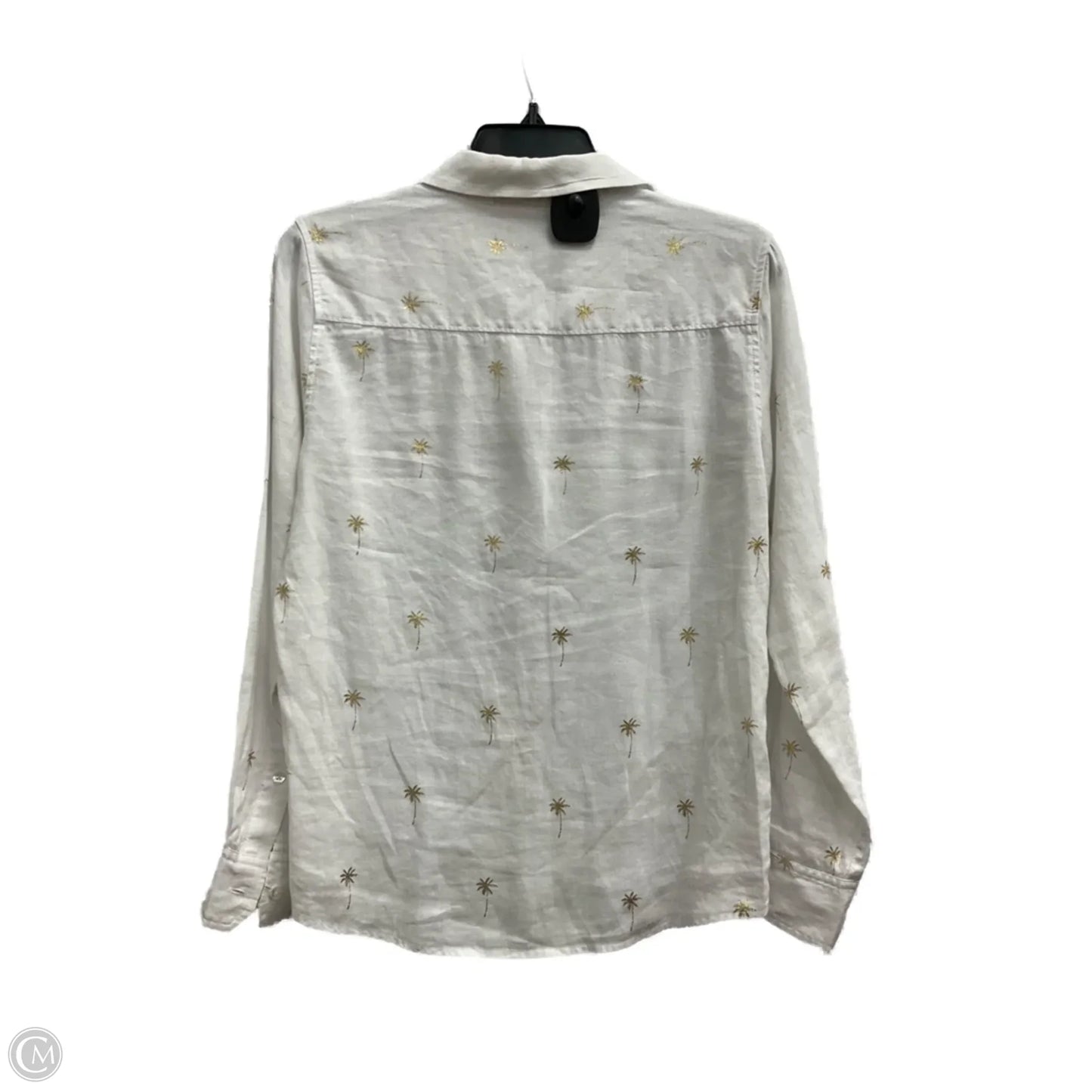 Blouse Long Sleeve By Tommy Bahama In White, Size: XS