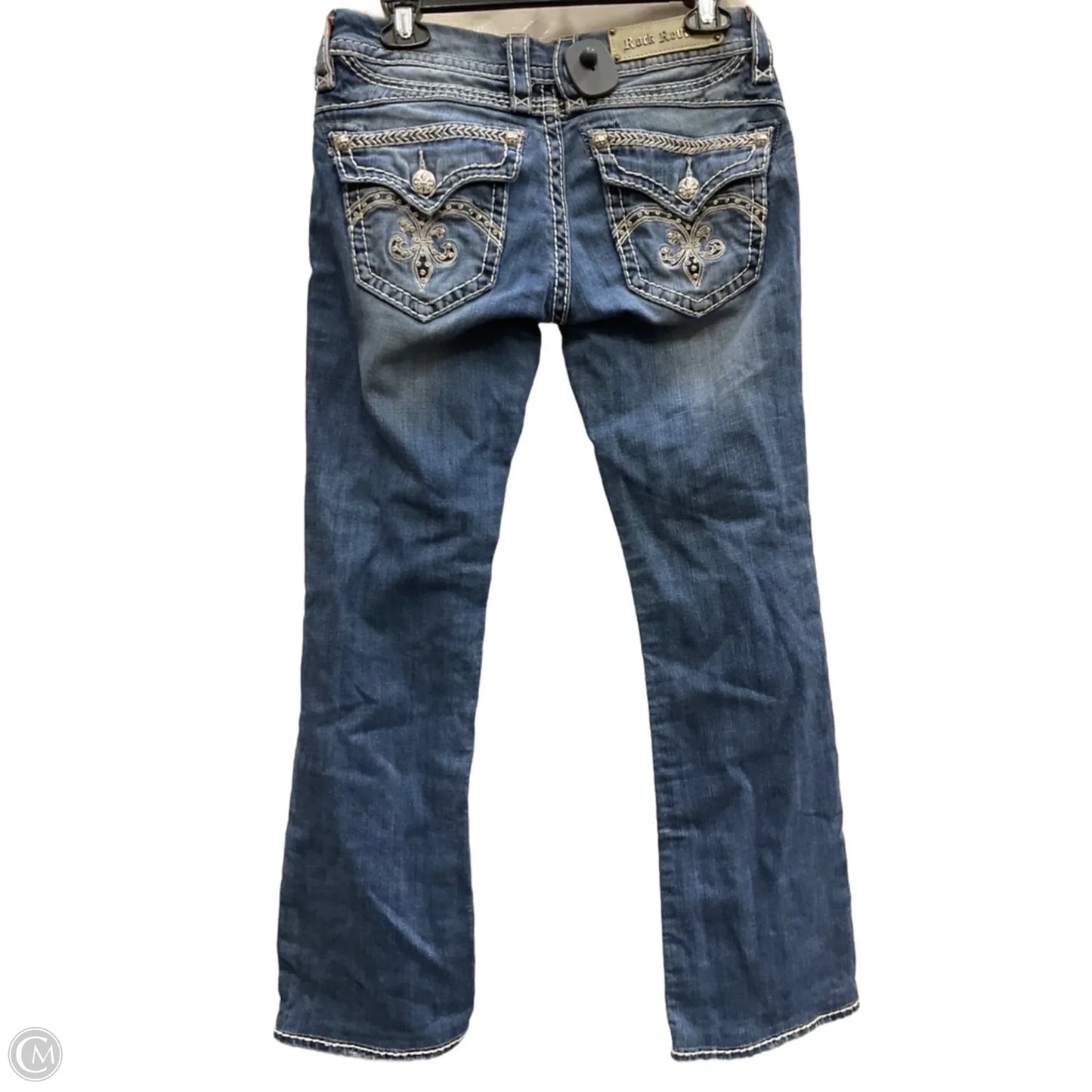 Jeans Boot Cut By Rock Revival In Blue Denim, Size: 6