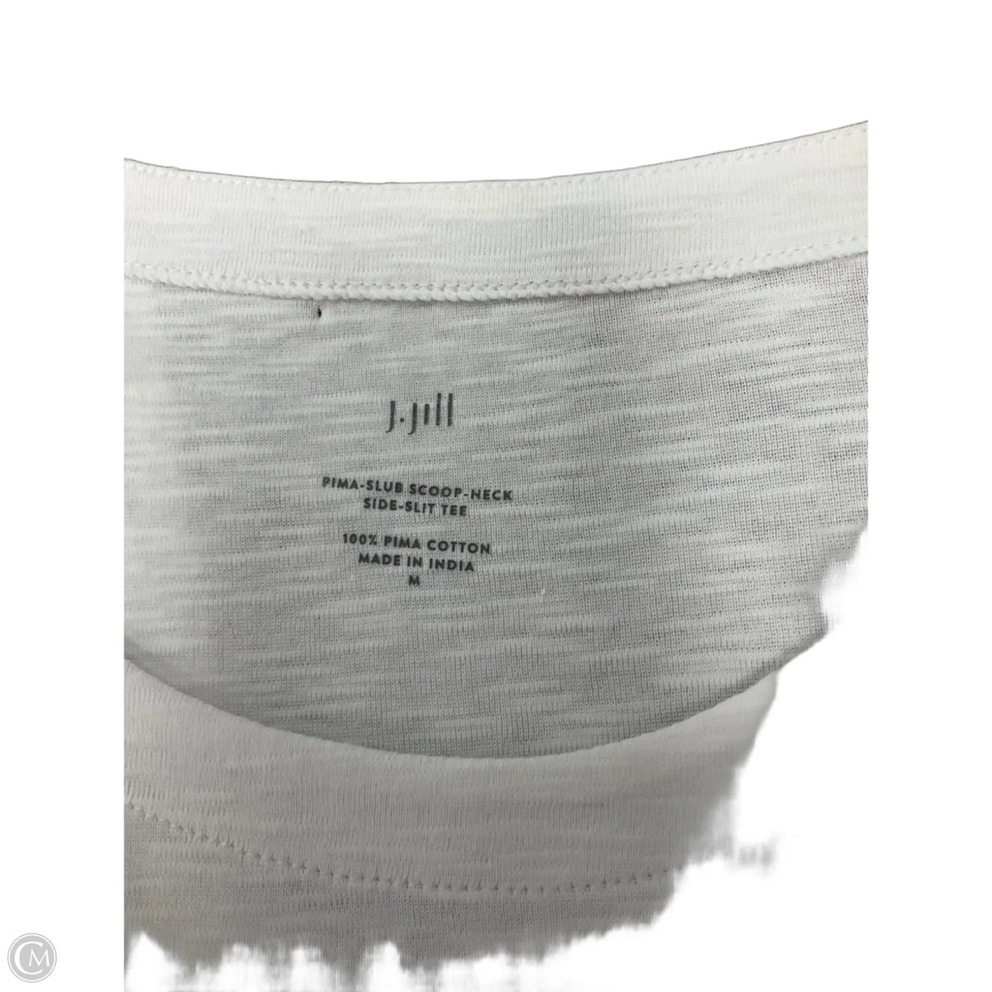 Top Short Sleeve By J. Jill In White, Size: M