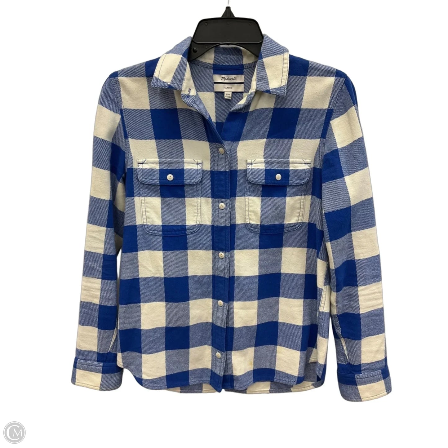 Jacket Shirt By Madewell In Plaid Pattern, Size: Xxs