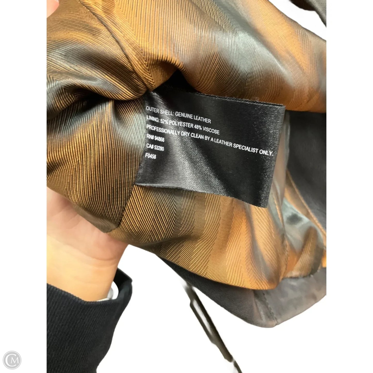 Jacket Leather By Bernardo In Black, Size: M