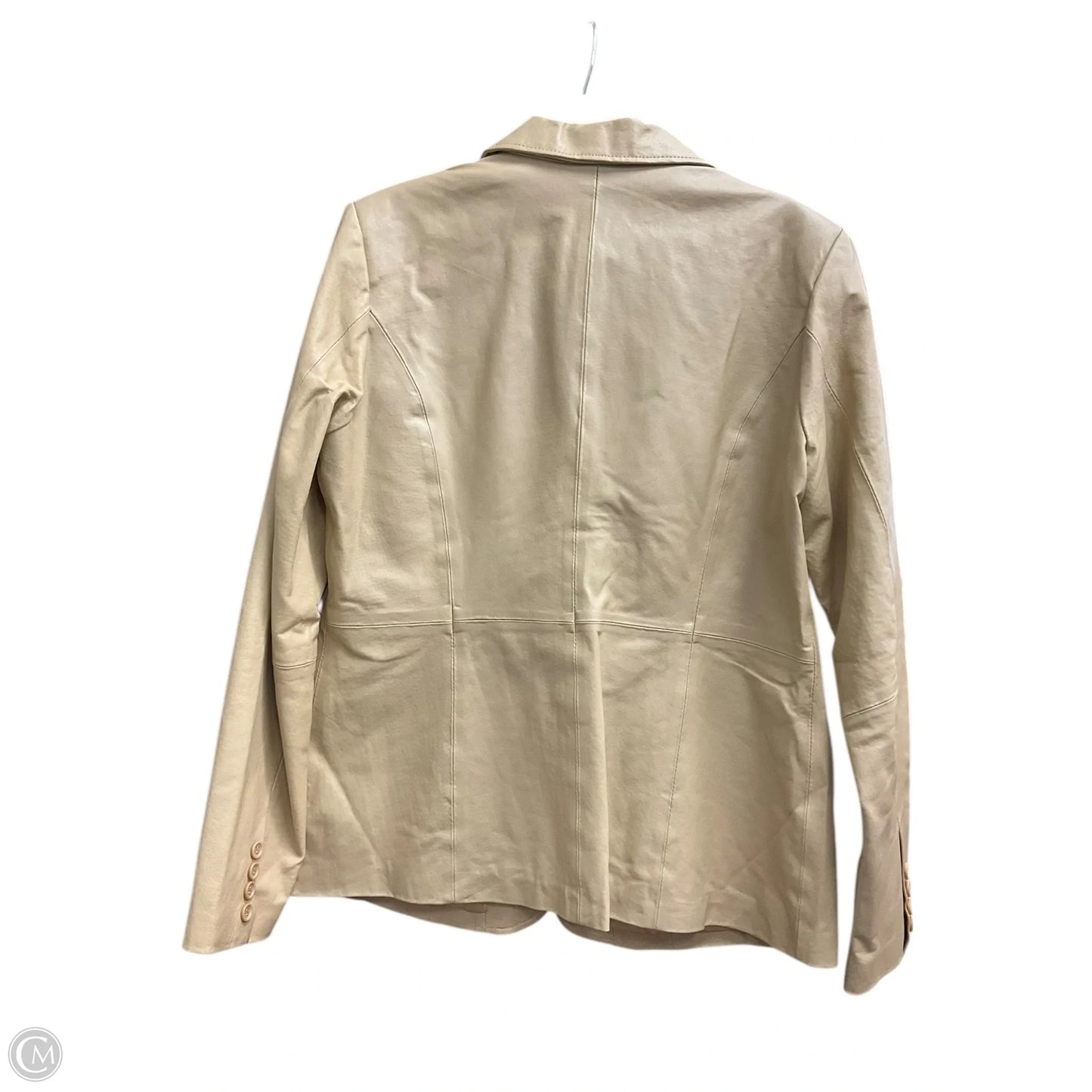 Jacket Leather By Clothes Mentor In Tan, Size: 14