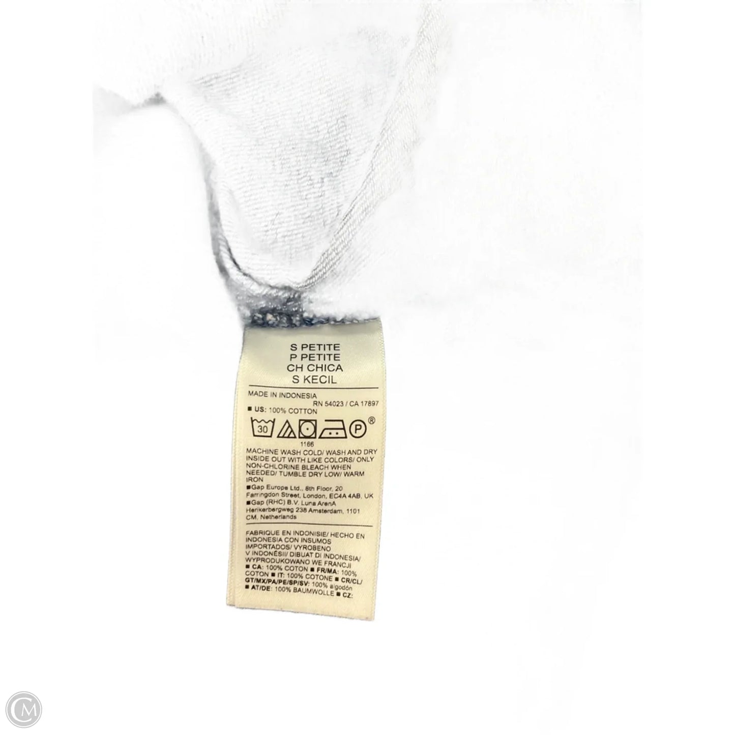 Blouse Long Sleeve By Old Navy In Blue Denim, Size: S