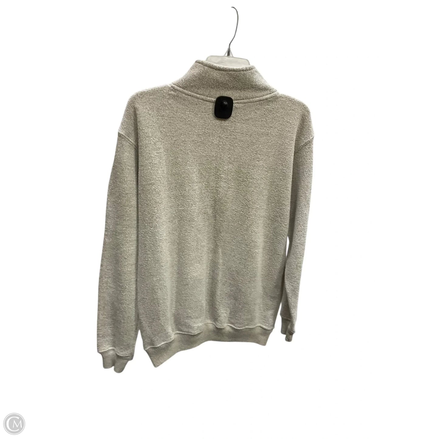 Sweatshirt Collar By Clothes Mentor In Beige, Size: M