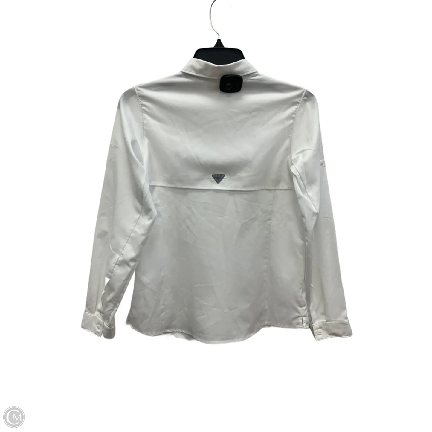 Blouse Long Sleeve By Columbia In White, Size: L