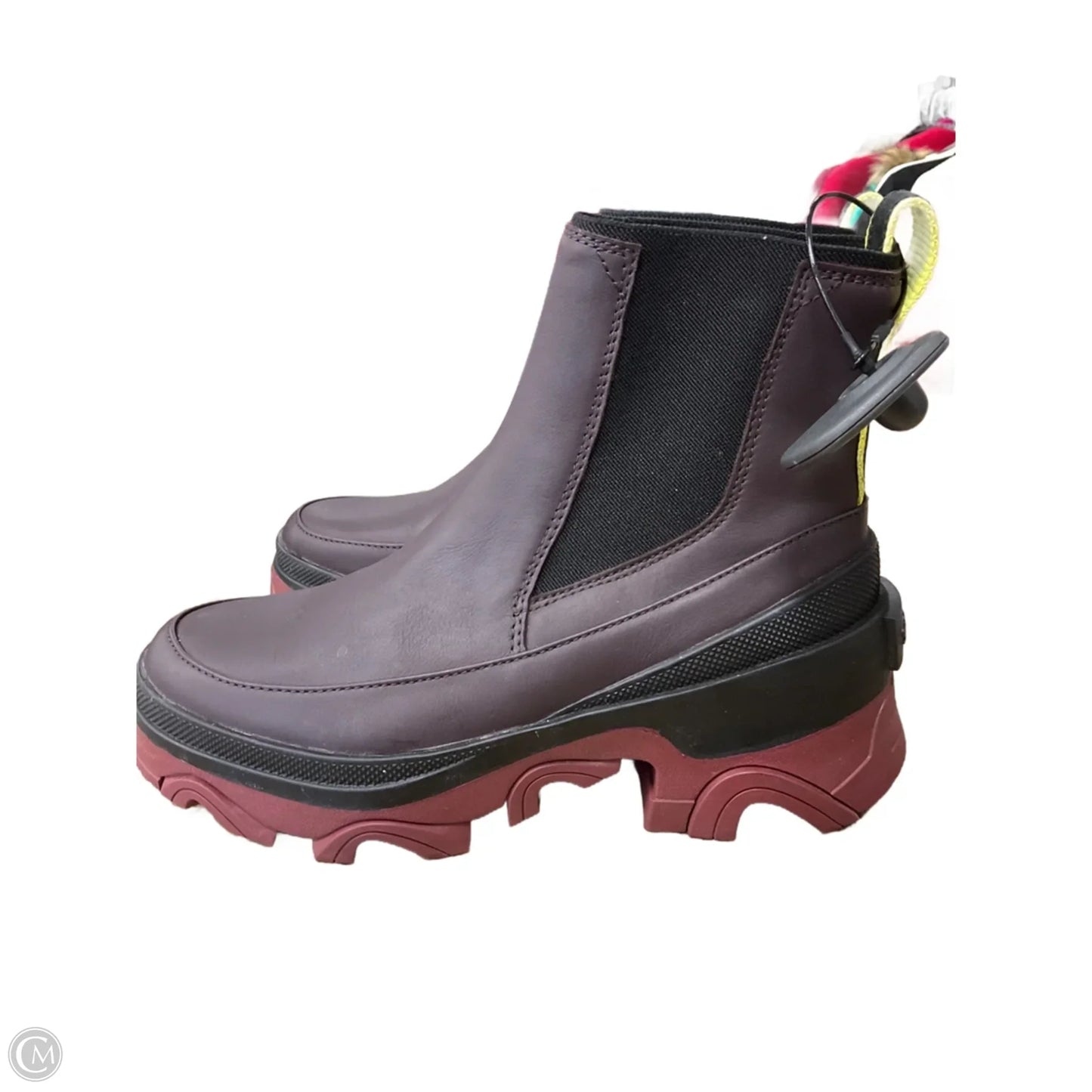 Boots Ankle Heels By Sorel In Maroon, Size: 6