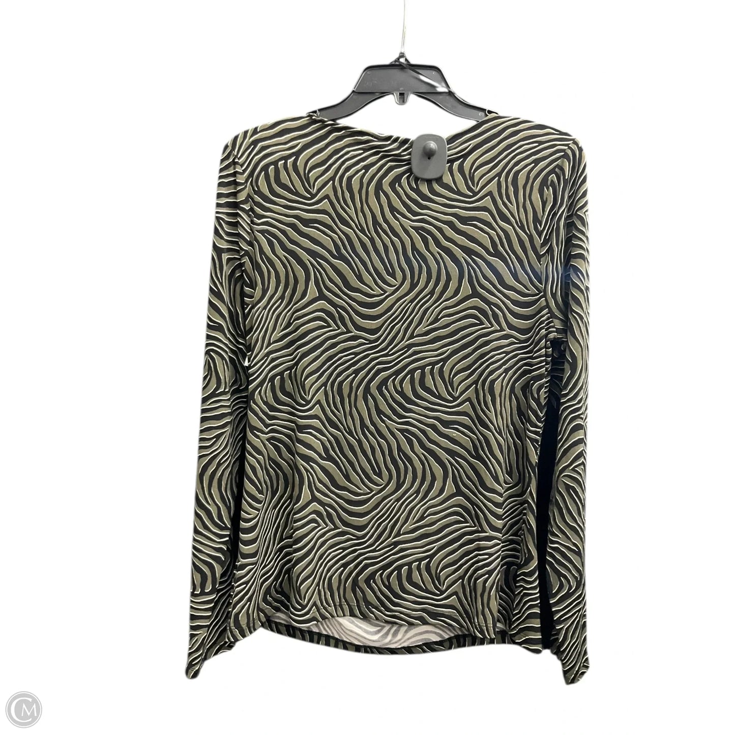 Top Long Sleeve By Michael By Michael Kors In Animal Print, Size: M