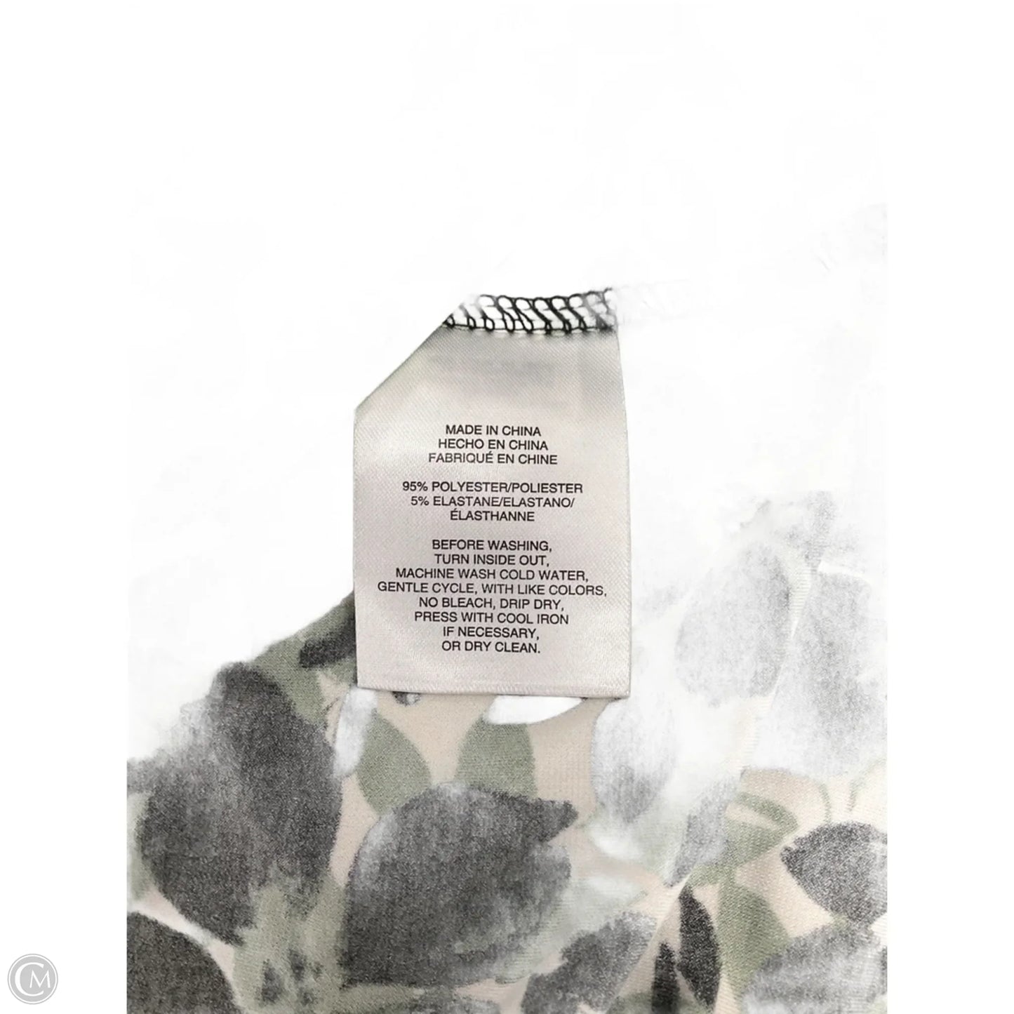 Top Short Sleeve By Jones New York In Black & Green, Size: Xl