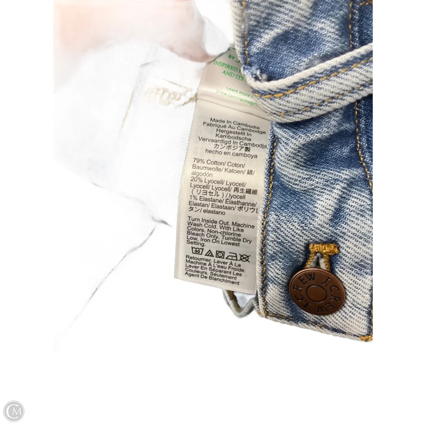 Jeans Straight By J. Crew In Blue Denim, Size: 14