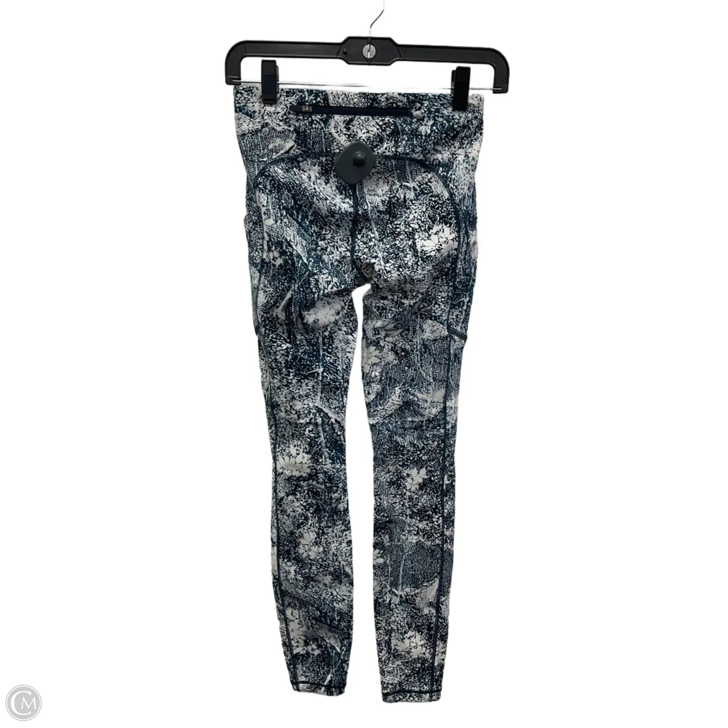 Athletic Leggings By Lululemon In Blue & Brown, Size: 4
