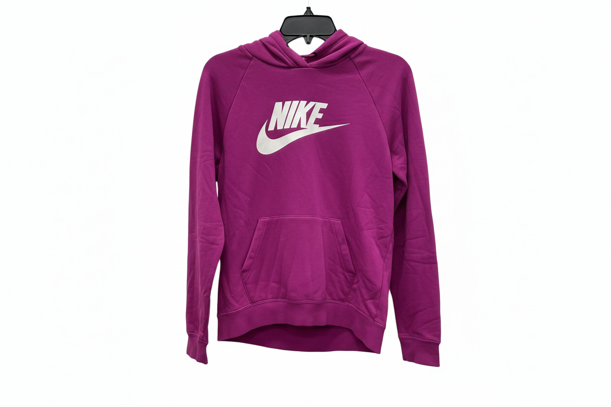 Sweatshirt Hoodie By Nike Apparel In Purple, Size: M