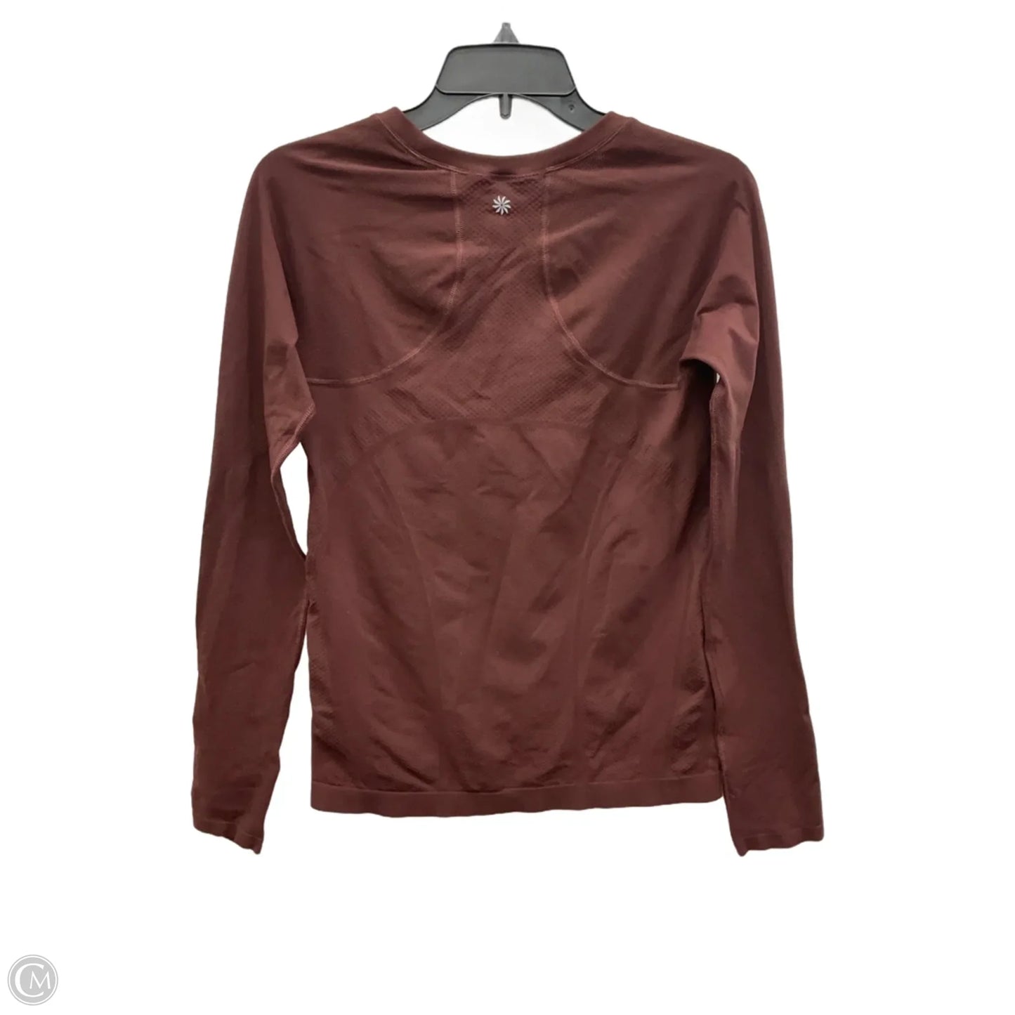 Athletic Top Long Sleeve Collar By Athleta In Purple, Size: M