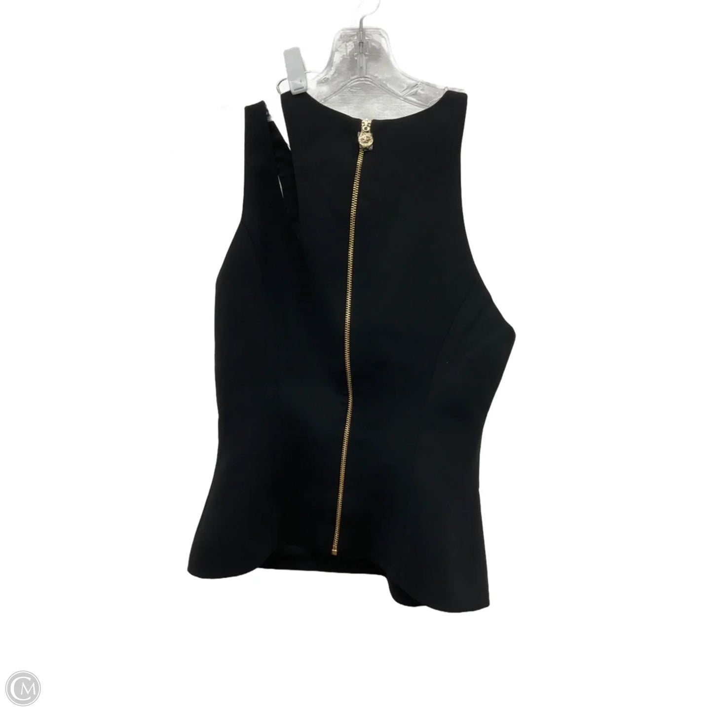 Tank Top Luxury Designer By Versace In Black, Size: S