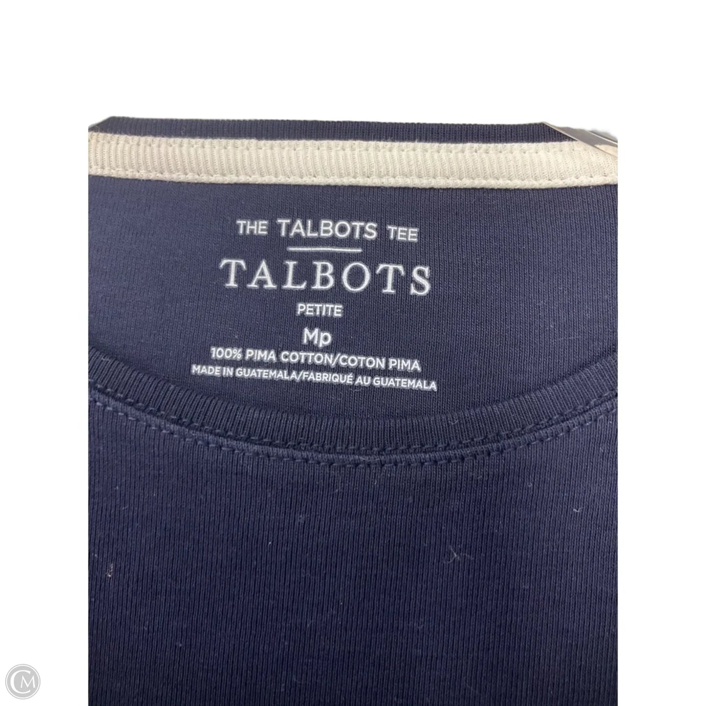Top Short Sleeve By Talbots In Blue, Size: M