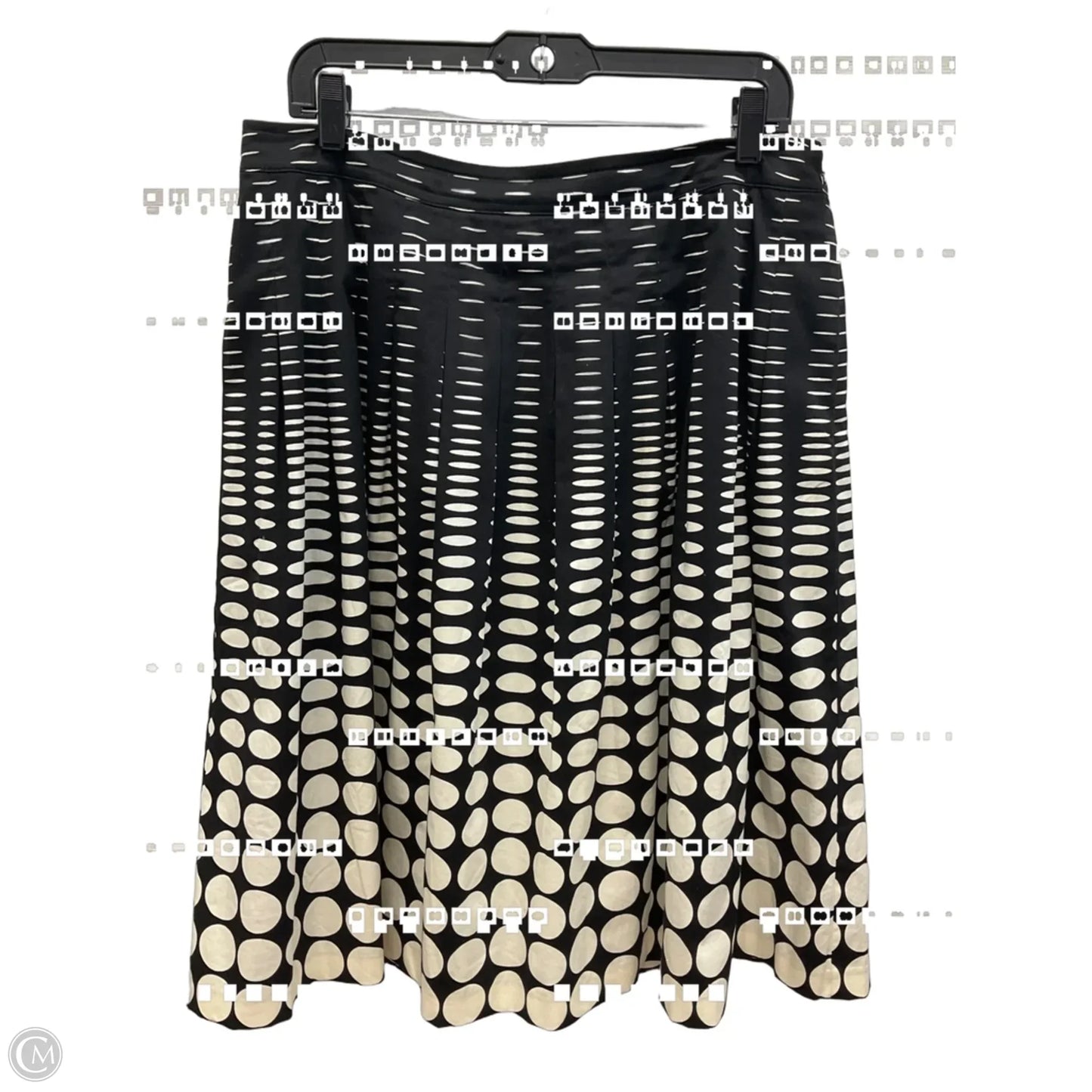 Skirt Midi By Talbots In Black & White, Size: 14