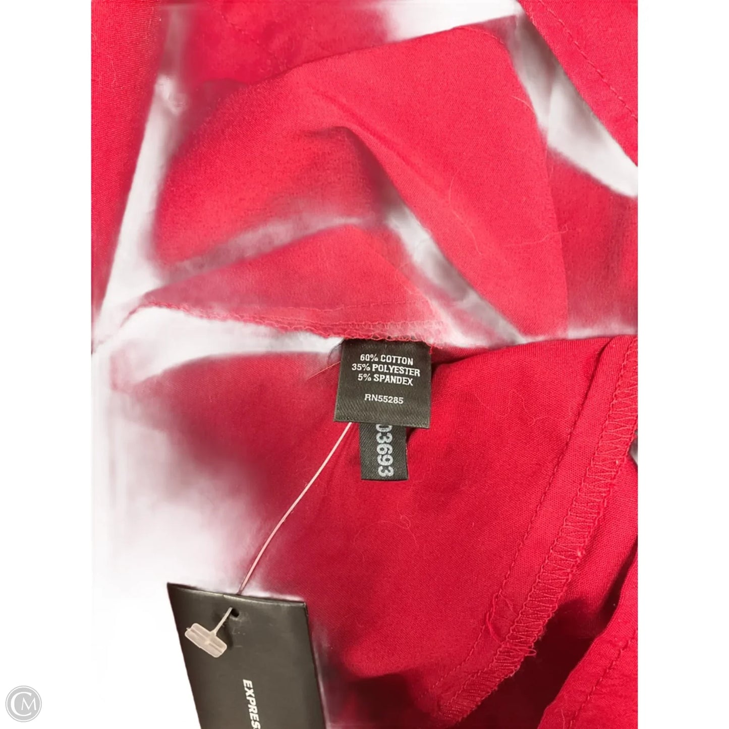 Blouse Long Sleeve By Express Design Studio In Red, Size: M