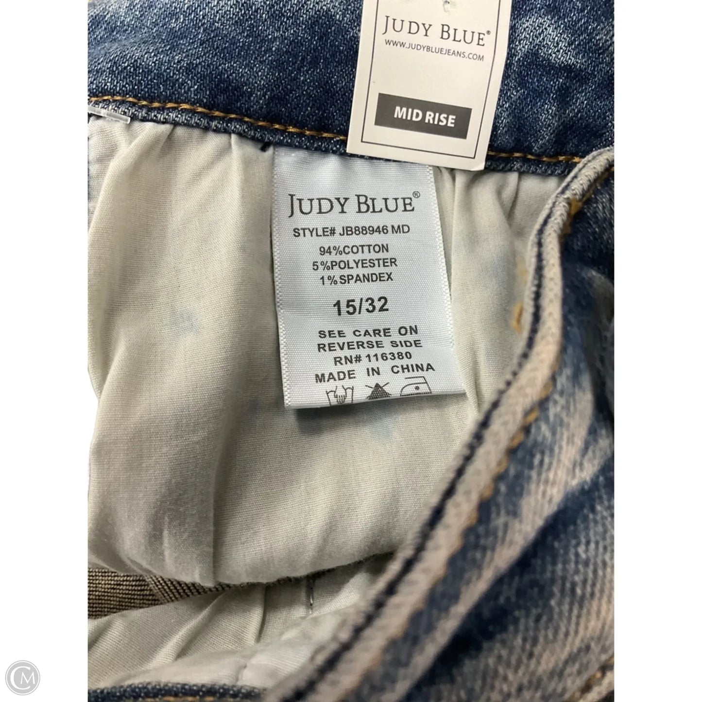 Jeans Boyfriend By Judy Blue In Blue Denim, Size: 14