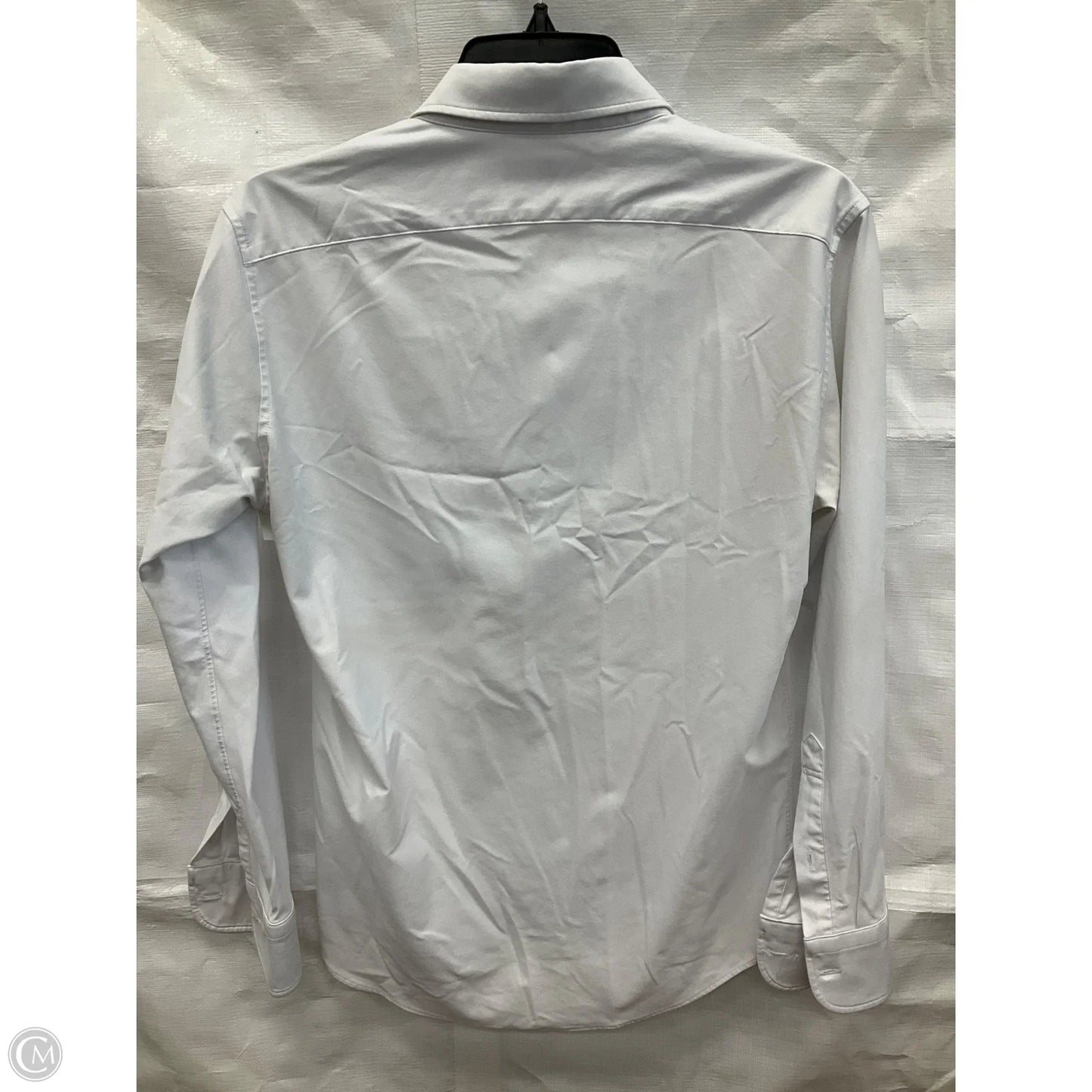 Blouse Long Sleeve By Uniqlo In White, Size: S
