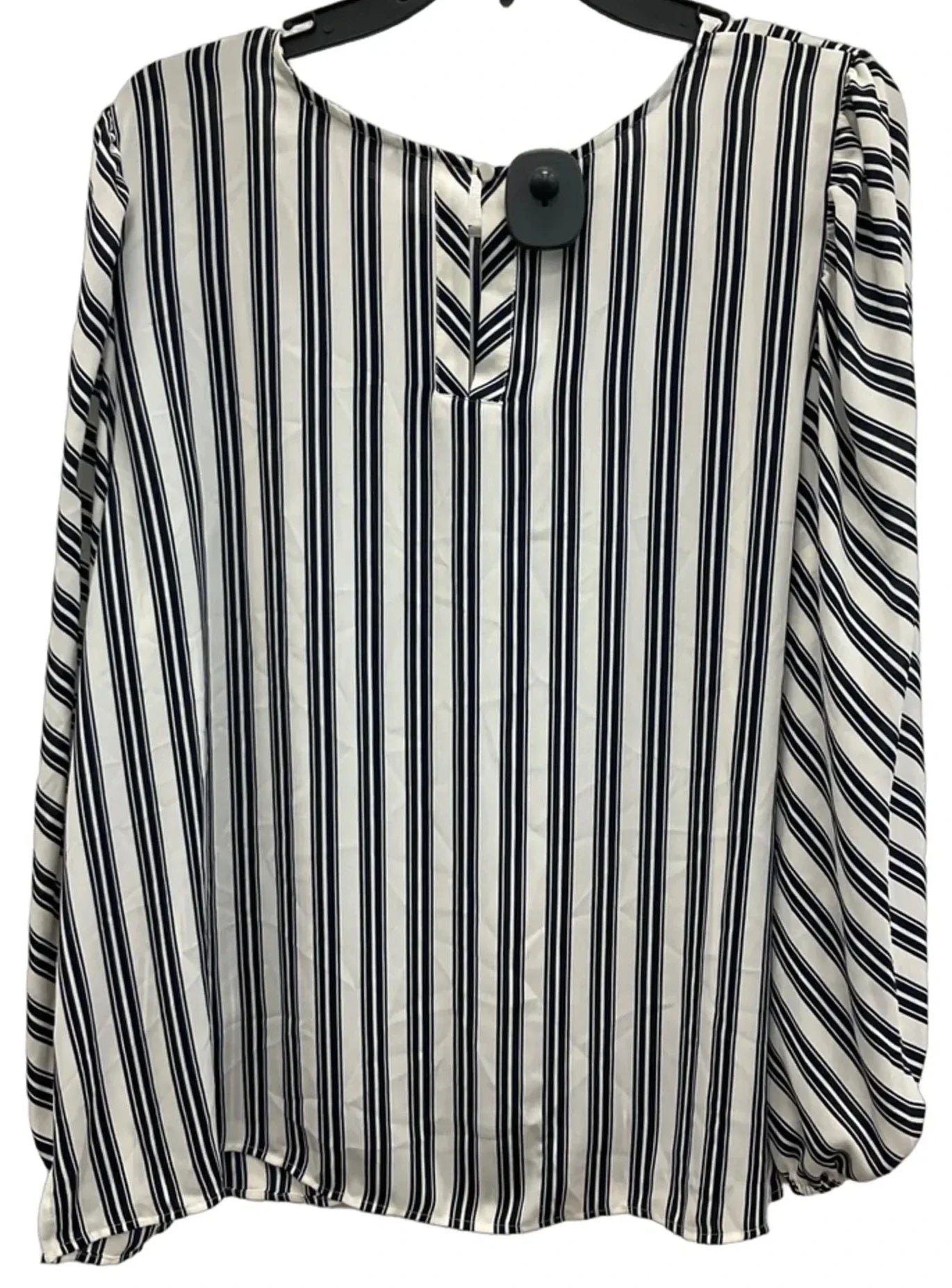 Top Long Sleeve By Loft In White, Size: Xl
