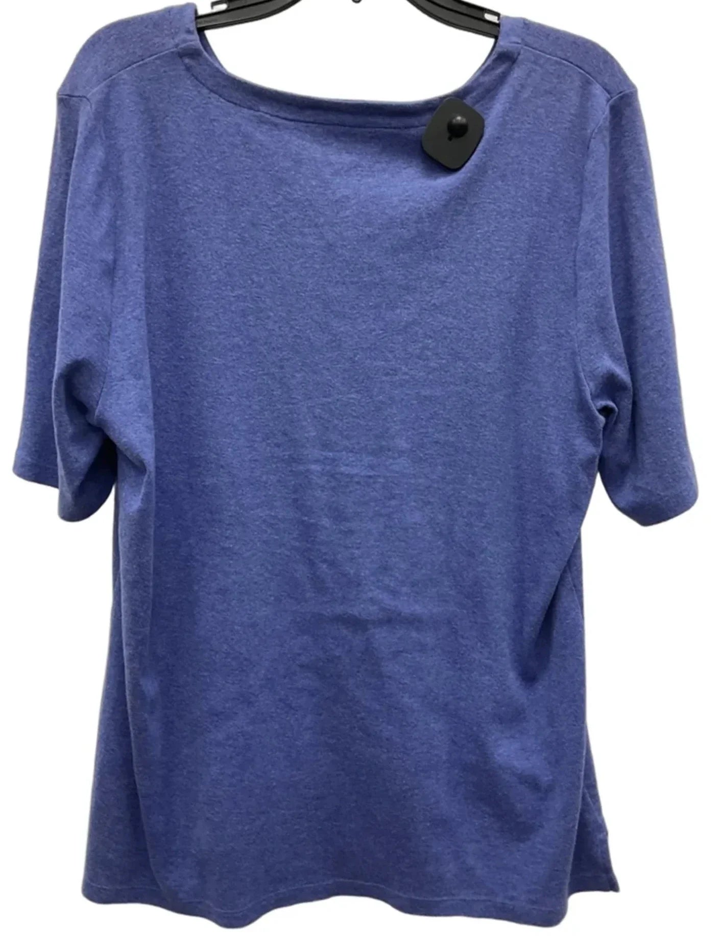 Top Short Sleeve Basic By Talbots In Purple, Size: Xl