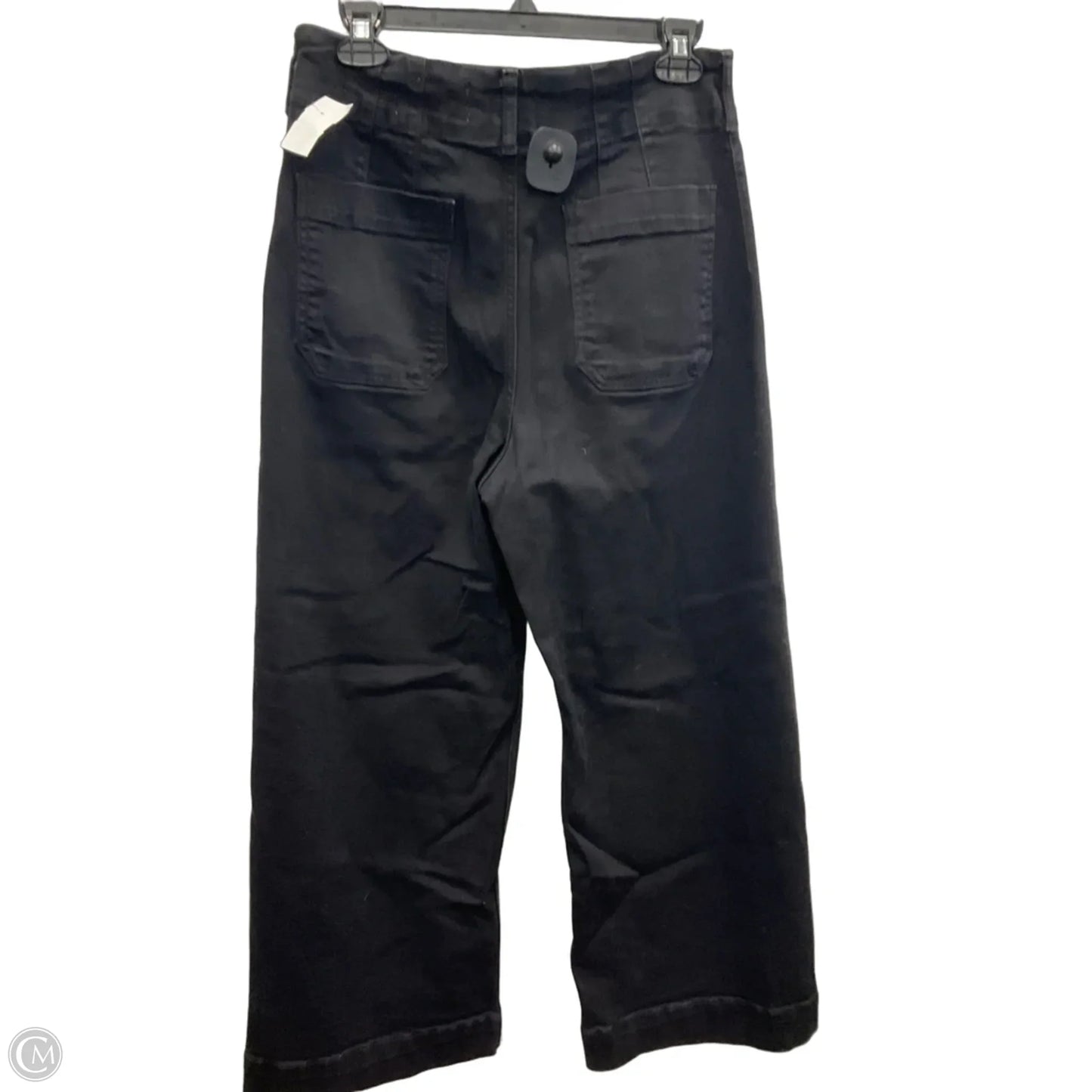 Jeans Wide Leg By Maeve In Black Denim, Size: 8