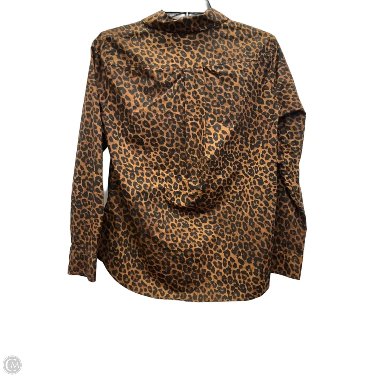 Blouse Long Sleeve By Talbots In Animal Print, Size: Sp