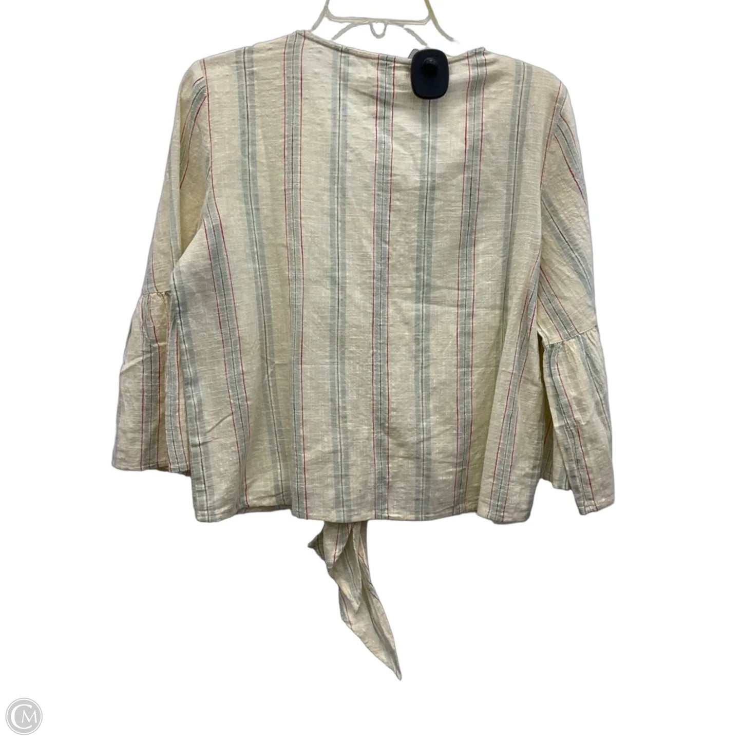 Top Long Sleeve By Lovestitch In Cream, Size: M