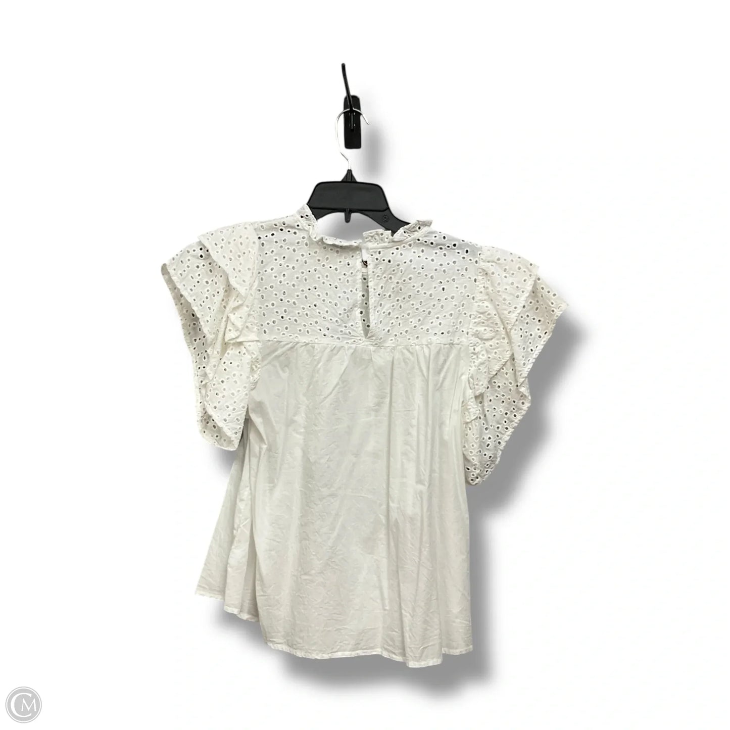 Top Short Sleeve By A New Day In White, Size: M