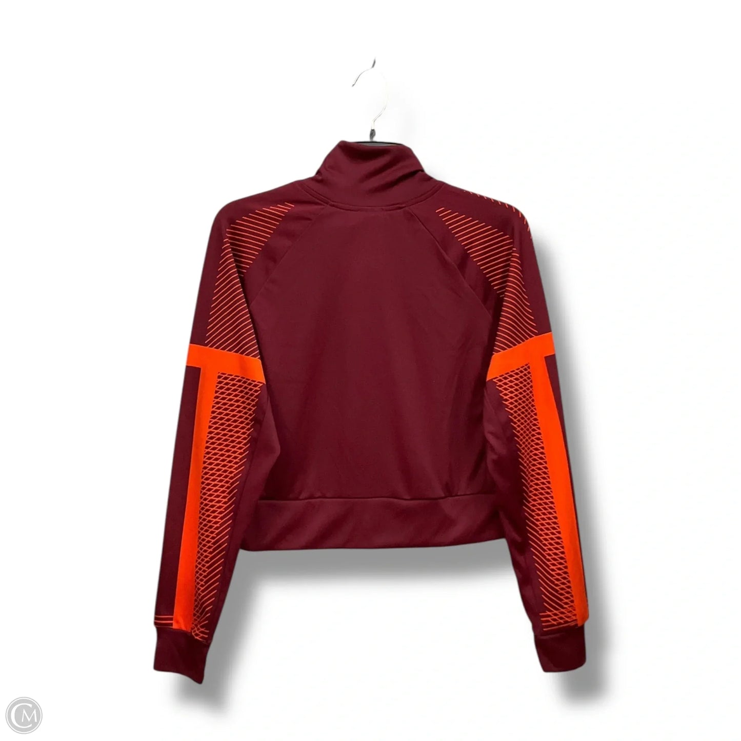 Athletic Jacket By Nike Apparel In Maroon, Size: S
