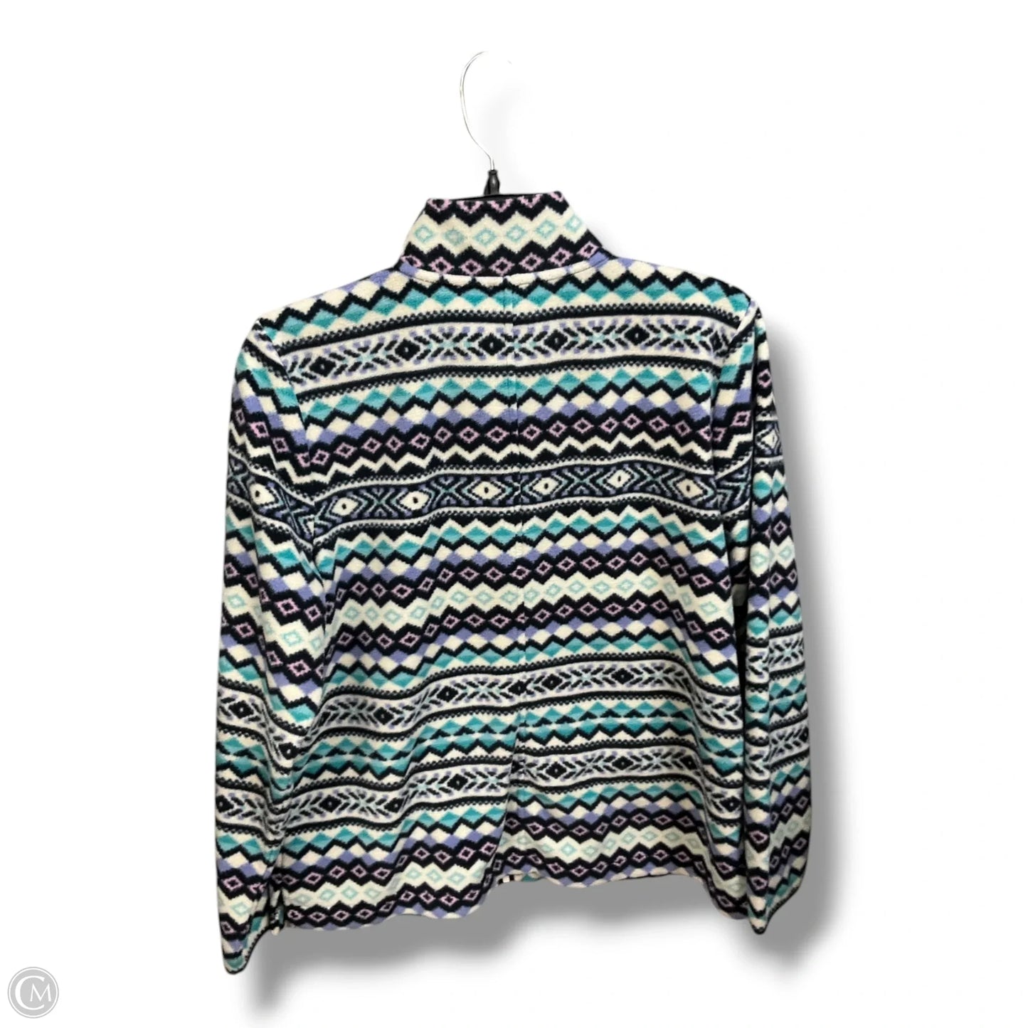Jacket Fleece By Talbots In Multi-colored, Size: Lp