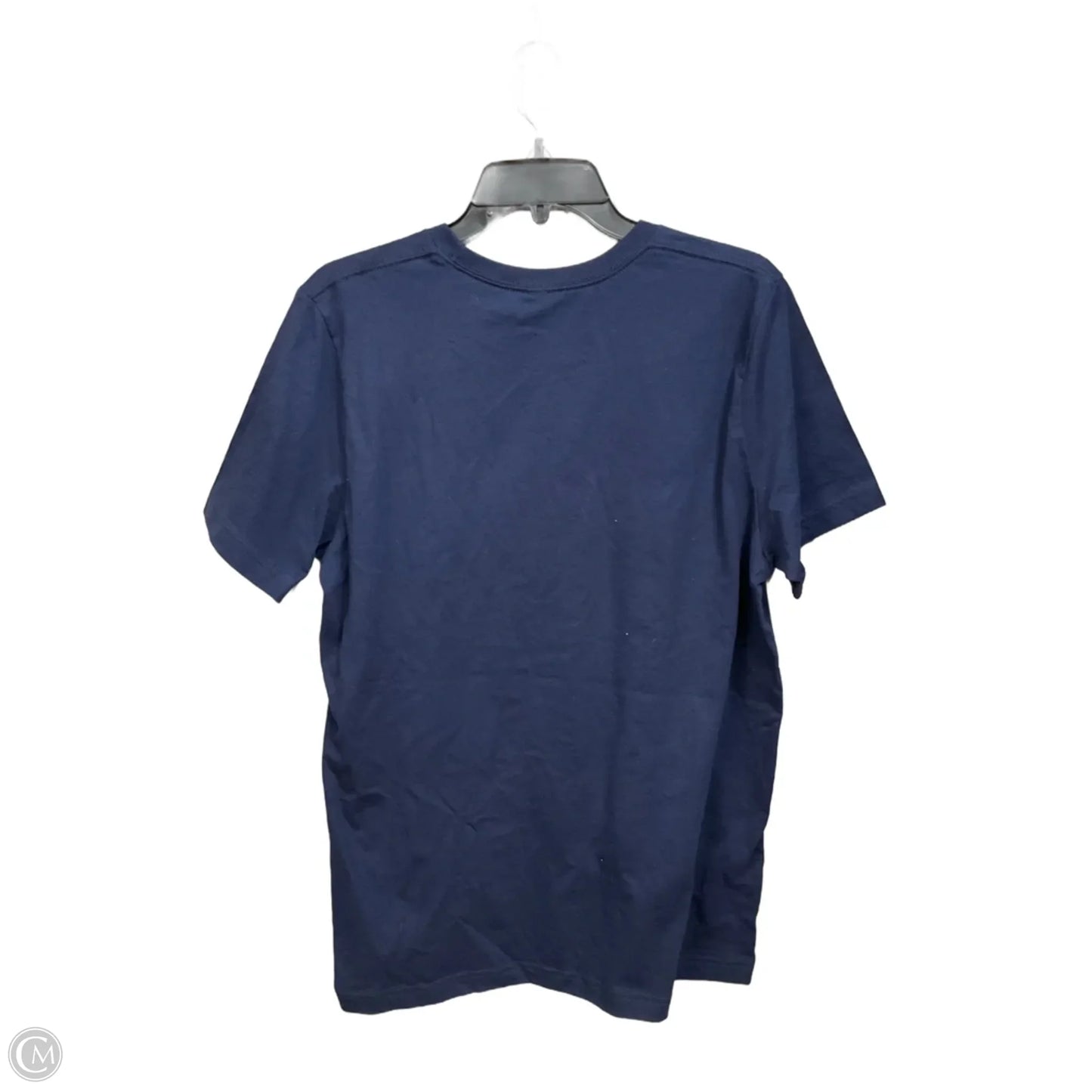Top Short Sleeve Basic By Bella + Canvas In Blue & White, Size: L
