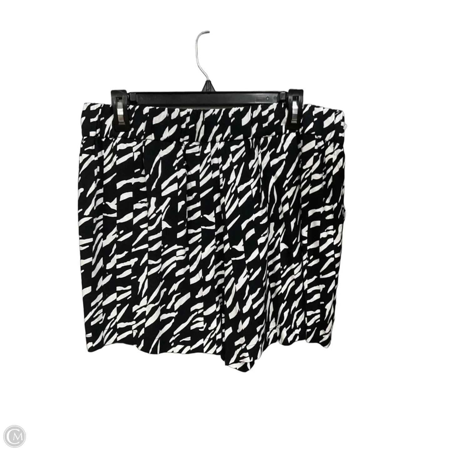 Shorts By Nine West In Black & Yellow, Size: 12