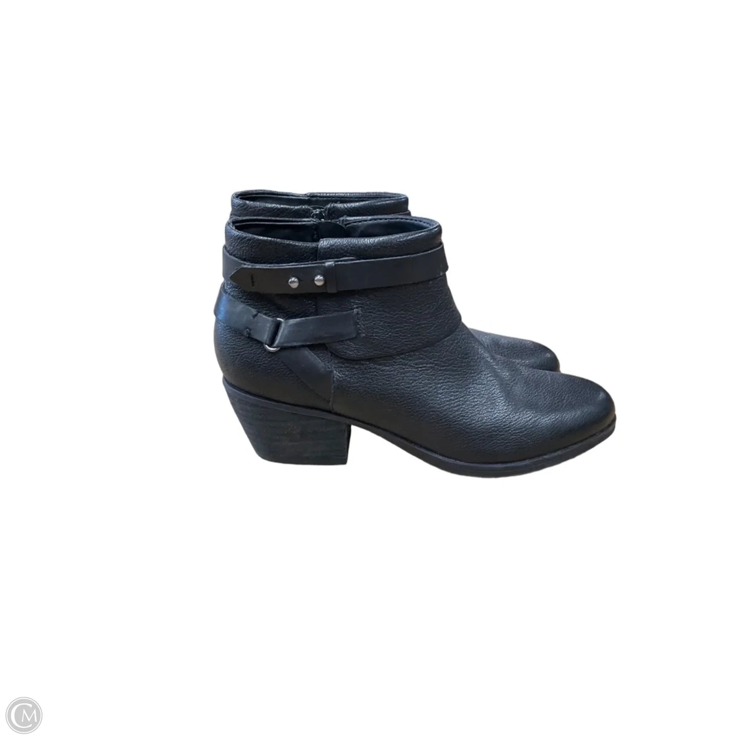 Boots Ankle Flats By Clarks In Black, Size: 7.5
