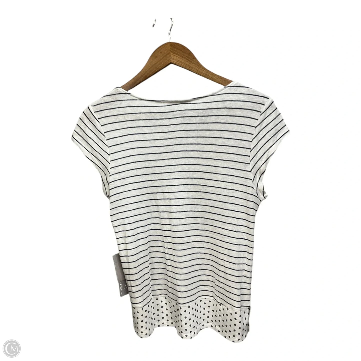 Top Short Sleeve By Daniel Rainn In Striped Pattern, Size: S