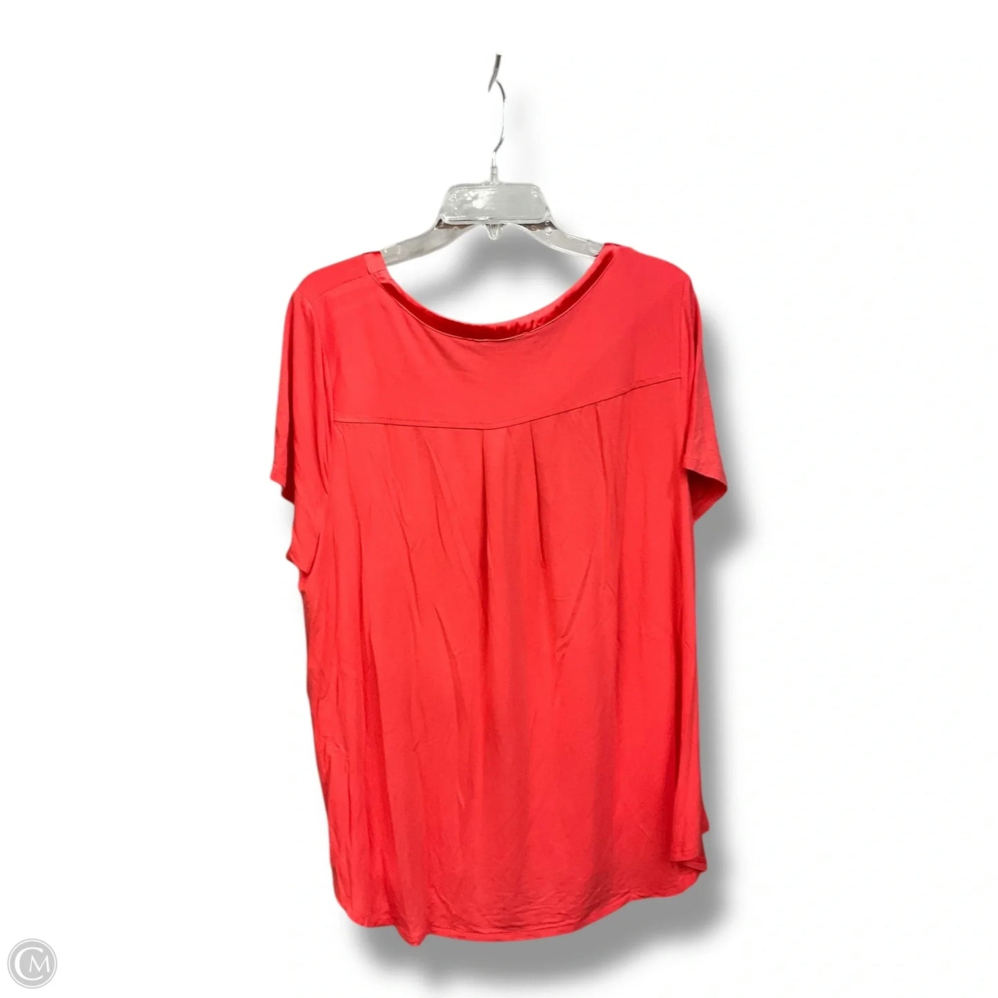 Top Short Sleeve By Premise Studio In Orange, Size: 2x